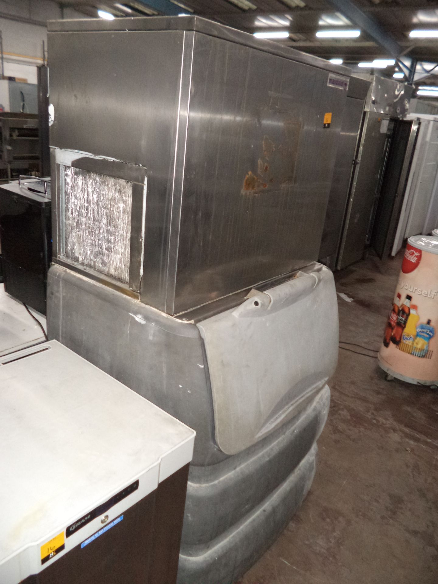 Maidaid stainless steel large floor standing commercial ice maker model MC150AICEMAKER IMPORTANT: - Image 2 of 4