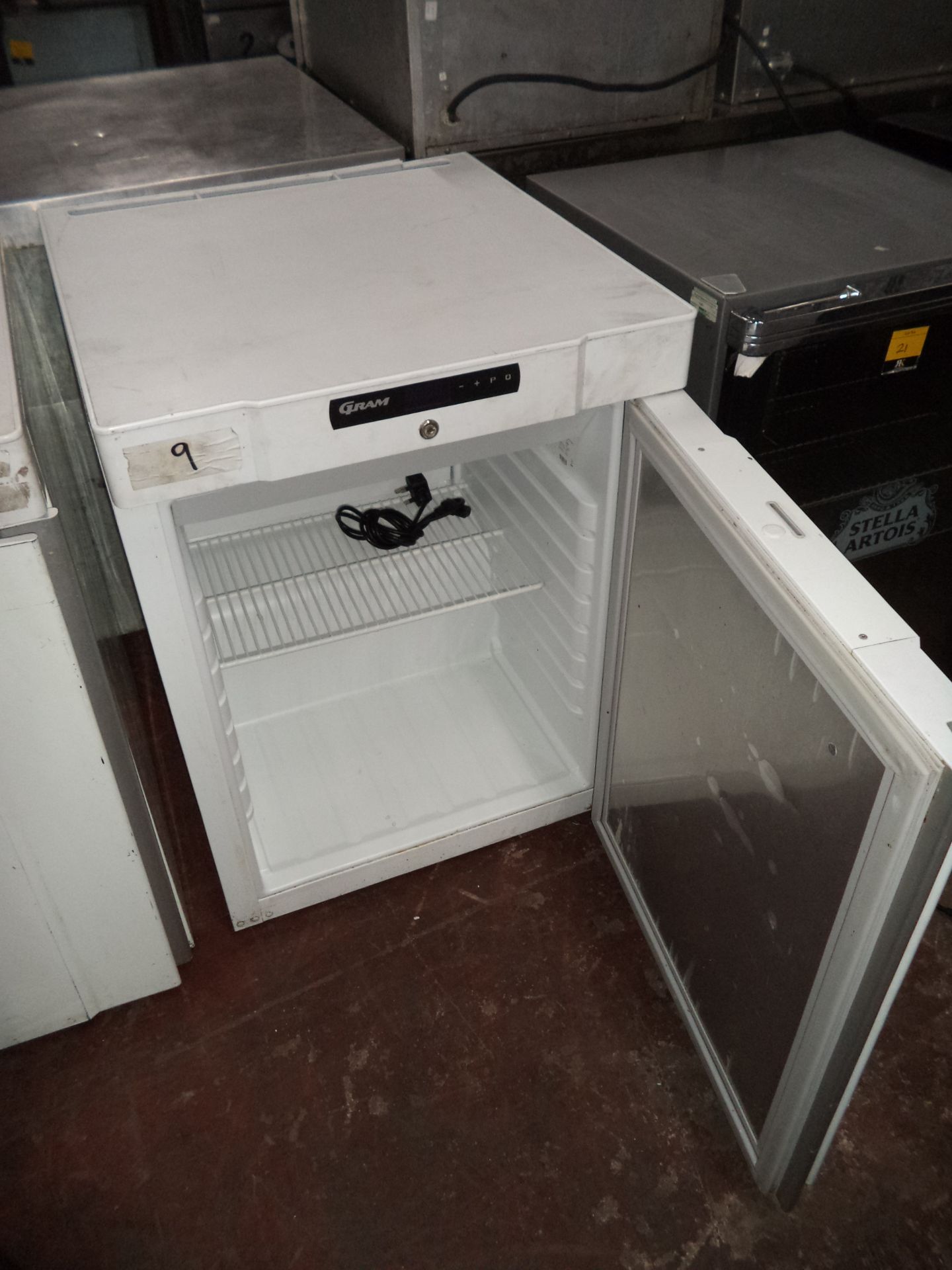 Gram counter height fridge, model K210 IMPORTANT: Please remember goods successfully bid upon must - Image 2 of 3