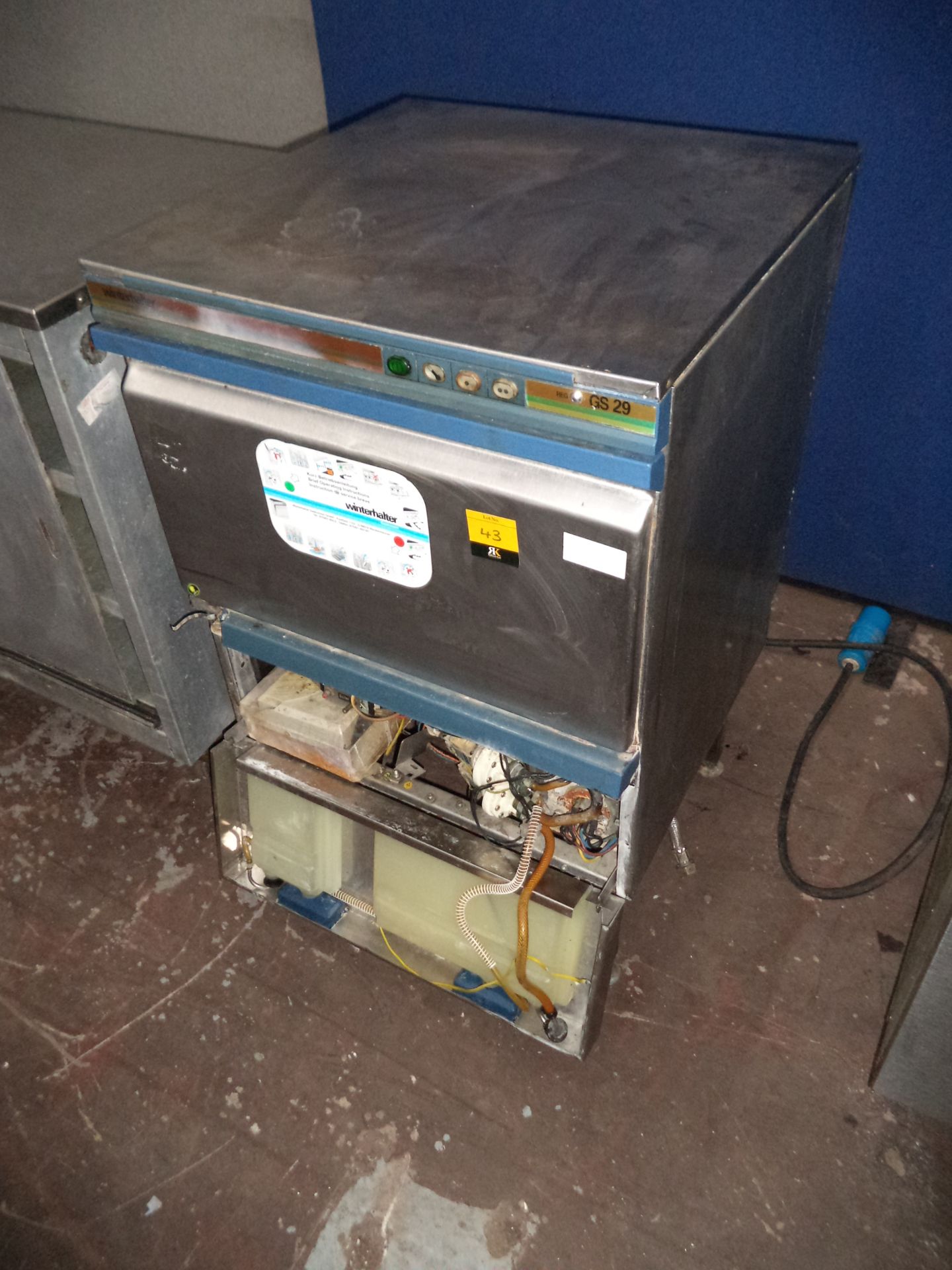 Winterhalter commercial glass washer/dishwasher IMPORTANT: Please remember goods successfully bid