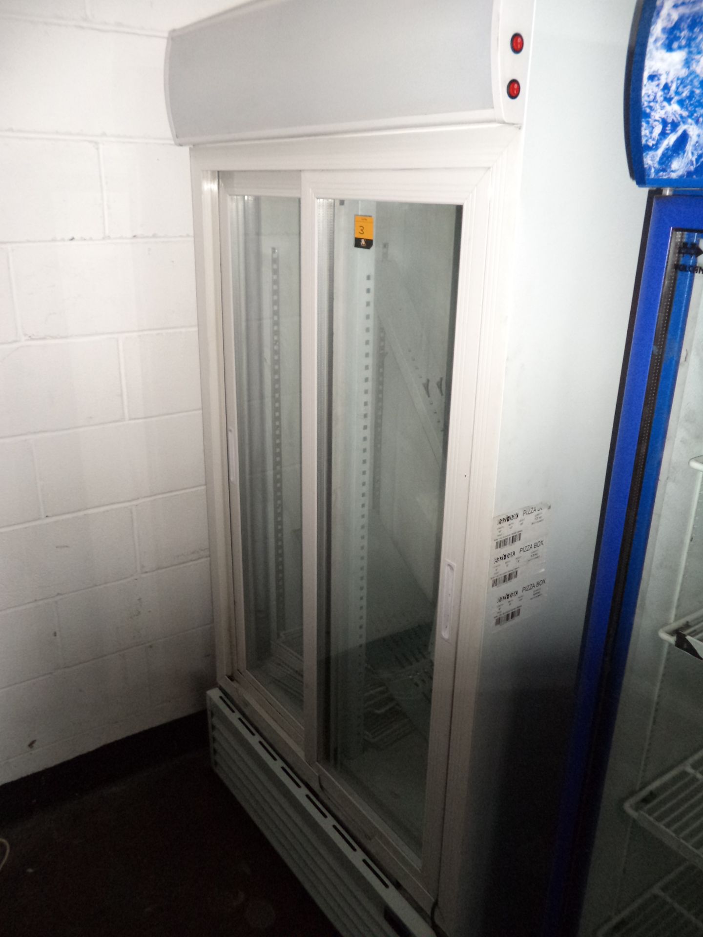 Large twin clear sliding door display fridge IMPORTANT: Please remember goods successfully bid