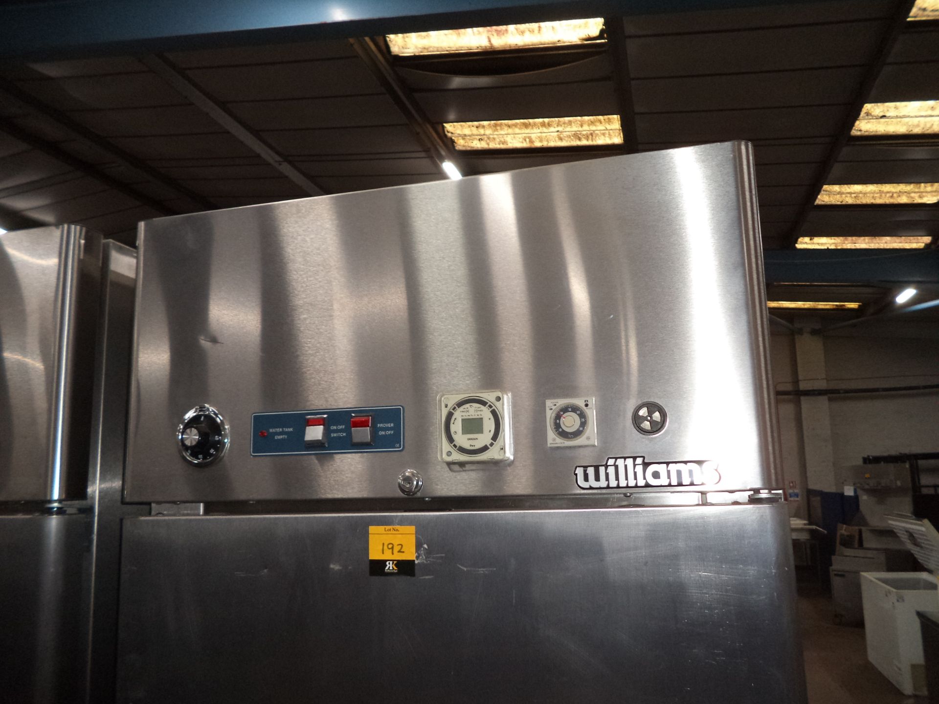 Williams stainless steel tall prover, model C1MP20 Crystal 2000, with tray racks built in to same - Image 2 of 4