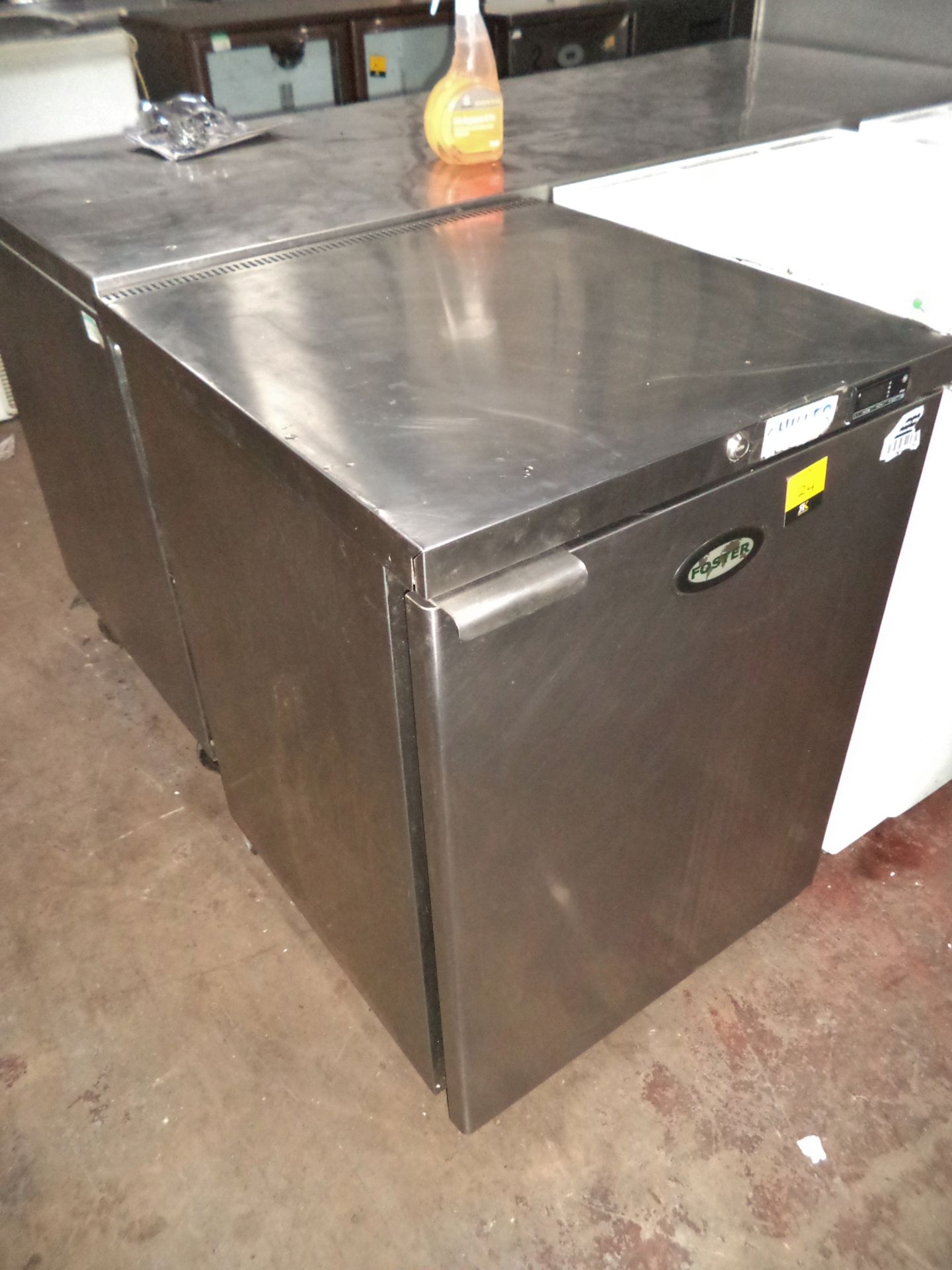 Foster stainless steel counter height fridge, model LR150 IMPORTANT: Please remember goods