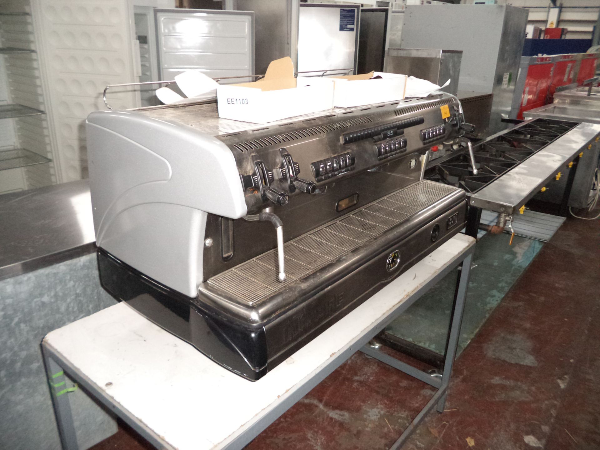 2011 La Spaziale Caffé d'autore S5 3-head stainless steel commercial coffee machine including 2 - Bild 2 aus 11