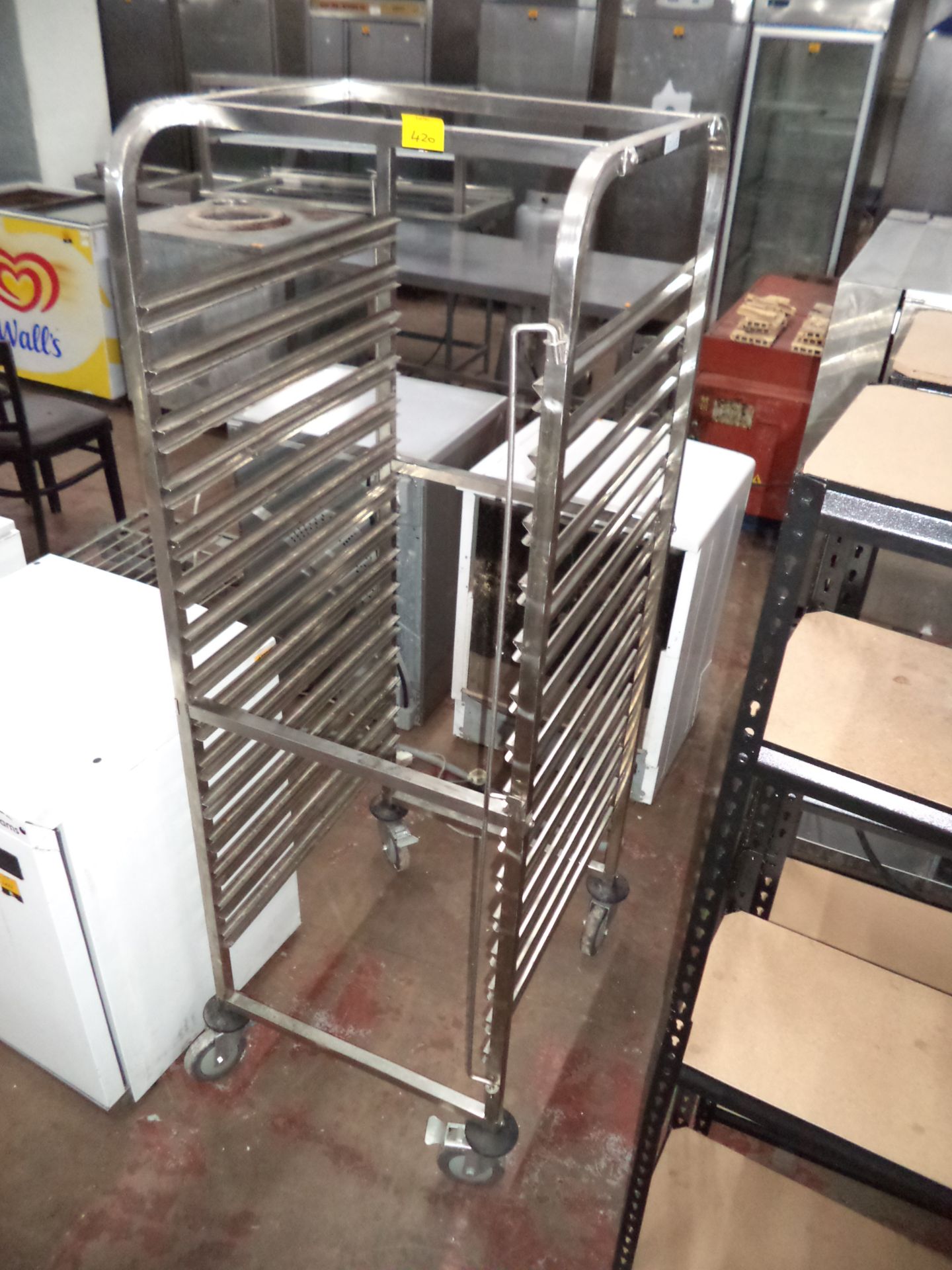 Mobile tray rack IMPORTANT: Please remember goods successfully bid upon must be paid for and