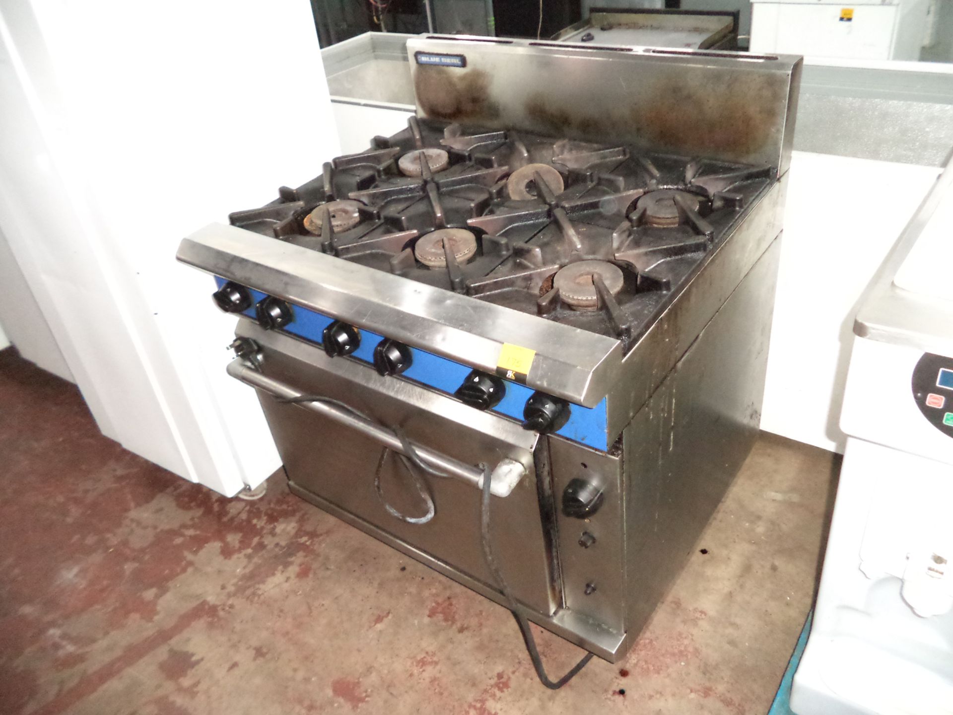 Blue Seal stainless steel 6-ring oven IMPORTANT: Please remember goods successfully bid upon must be