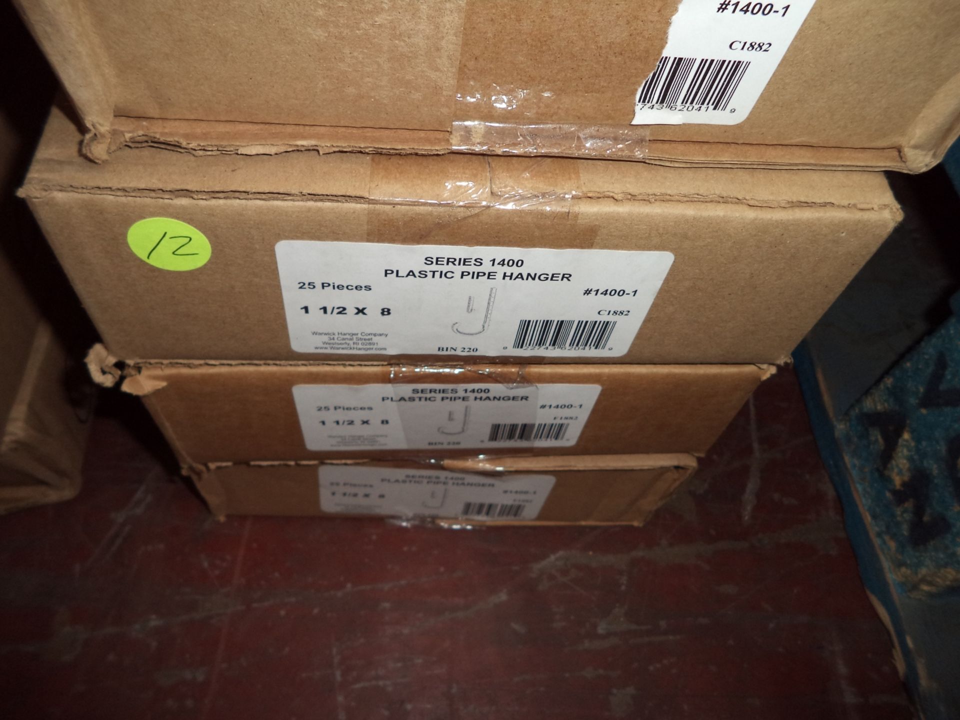 9 boxes of plastic pipe hanger IMPORTANT: Please remember goods successfully bid upon must be paid - Image 2 of 3