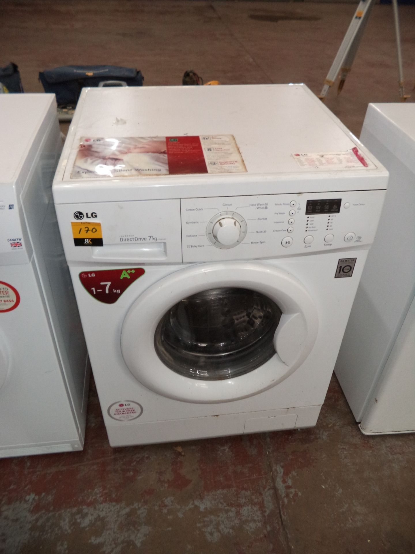 LG Direct Drive 7kg washing machine IMPORTANT: Please remember goods successfully bid upon must be - Image 2 of 2