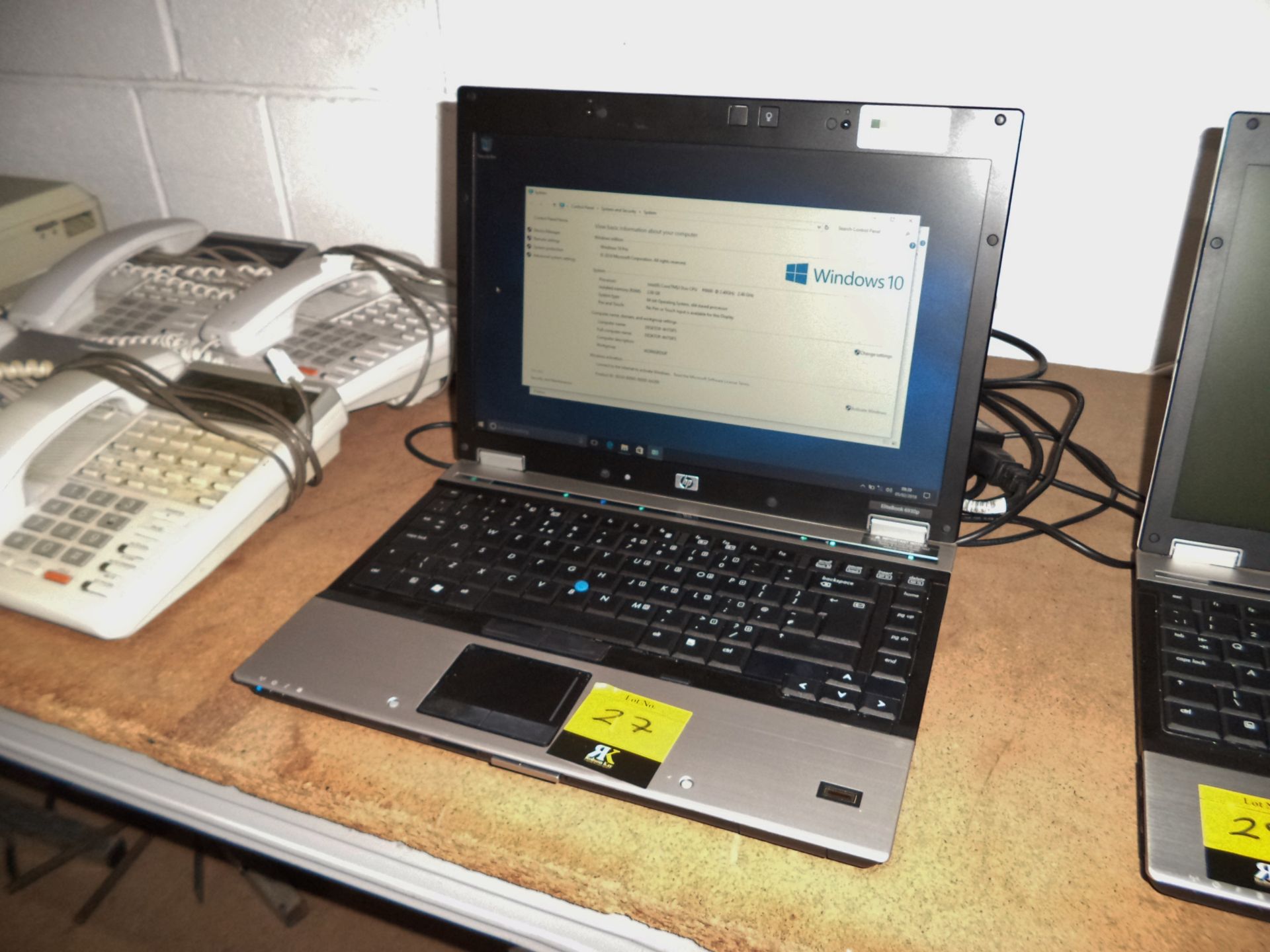 HP Elitebook 6930P notebook computer with Intel Core 2 Duo P8600 @ 2.4GHz, 2Gb RAM & 160Gb HDD