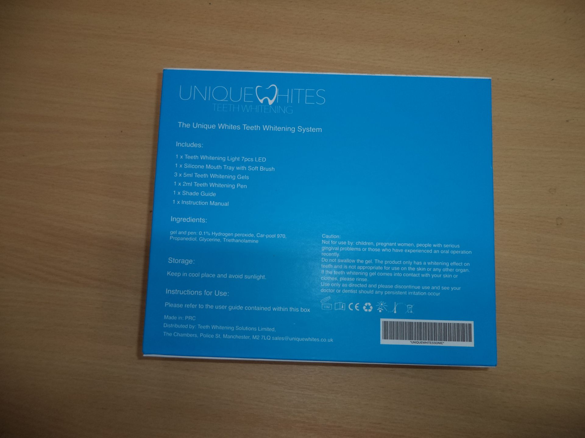 10 off Unique Whites teeth whitening kits, each in a retail display box with magnetic closing lid, - Image 8 of 8