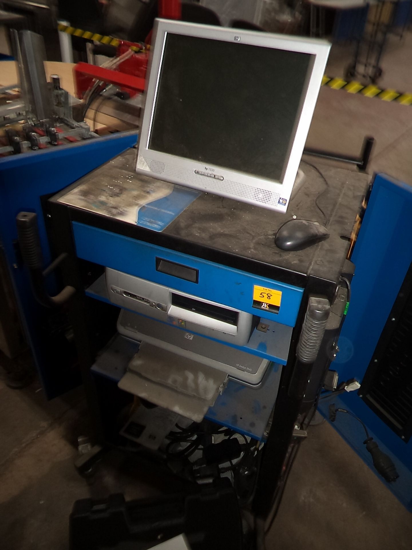 Omitec omiscan/omitronic garage equipment testing station comprising trolley, case & various - Image 4 of 10