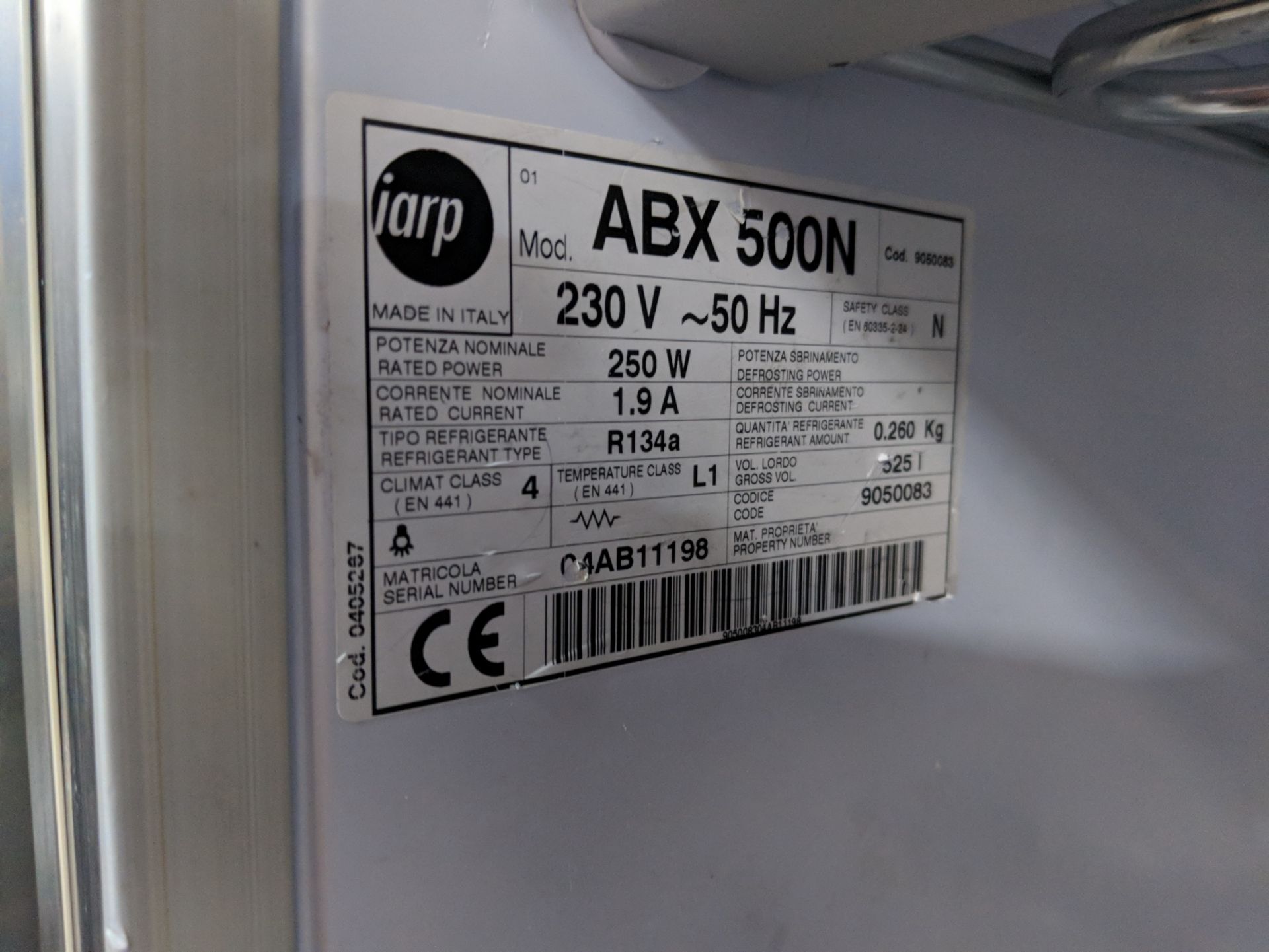Iarp large wide silver freezer model ABX500N IMPORTANT: Please remember goods successfully bid - Image 3 of 3
