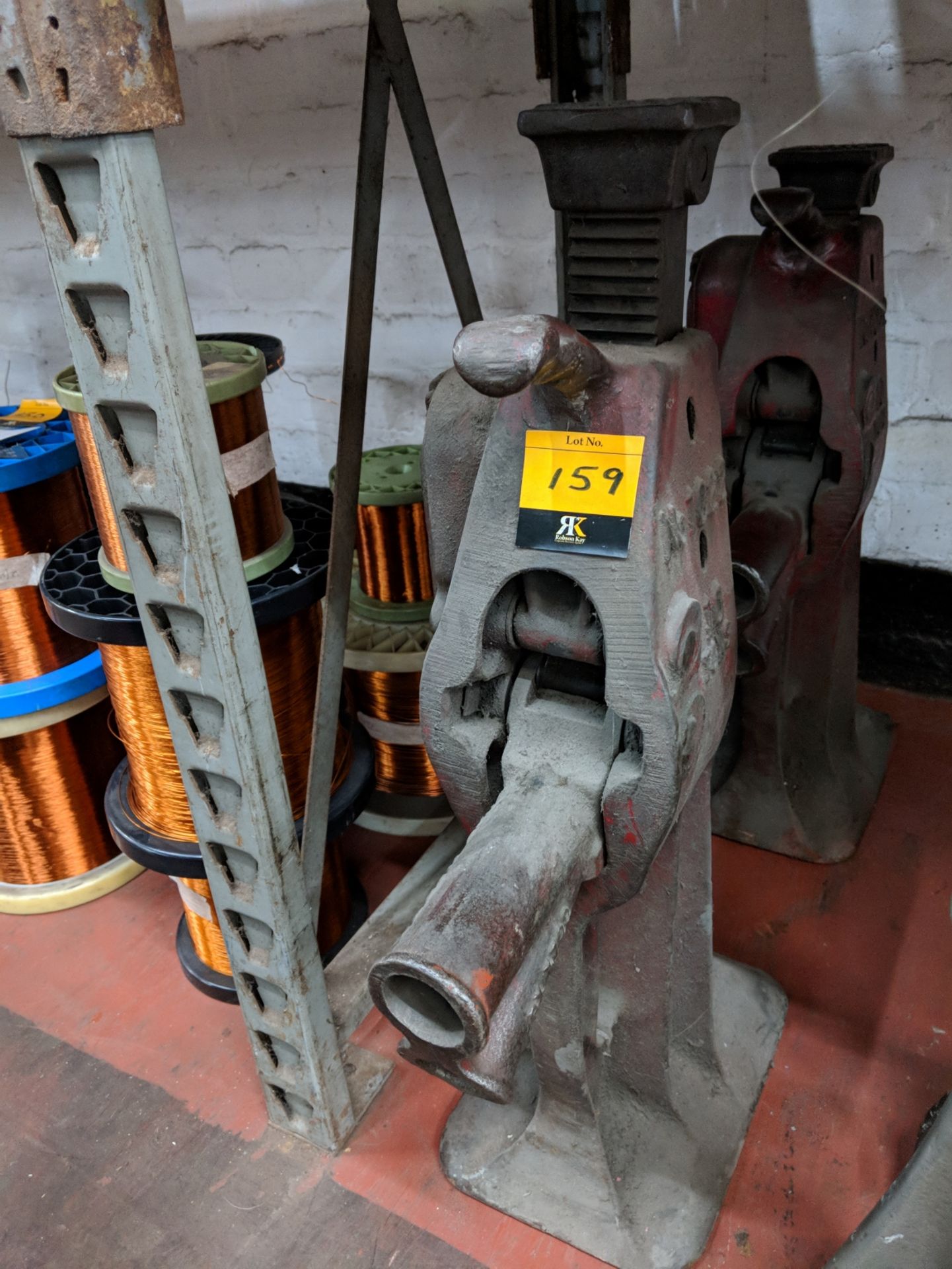 Pair of 10 tonne machine jacks This is one of a number of lots from C & C Engineering (Nelson) Ltd - - Image 2 of 3