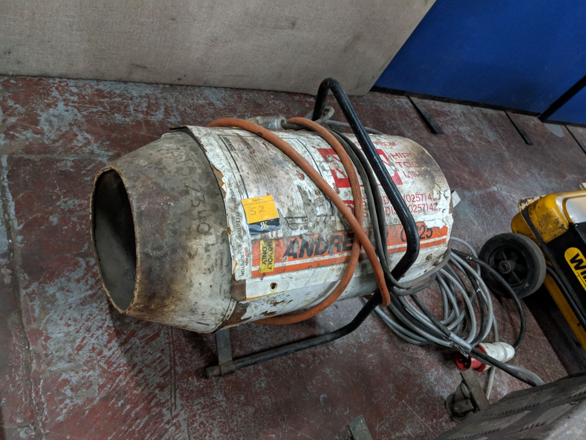 Andrews G125 propane industrial space heater IMPORTANT: Please remember goods successfully bid - Image 2 of 3