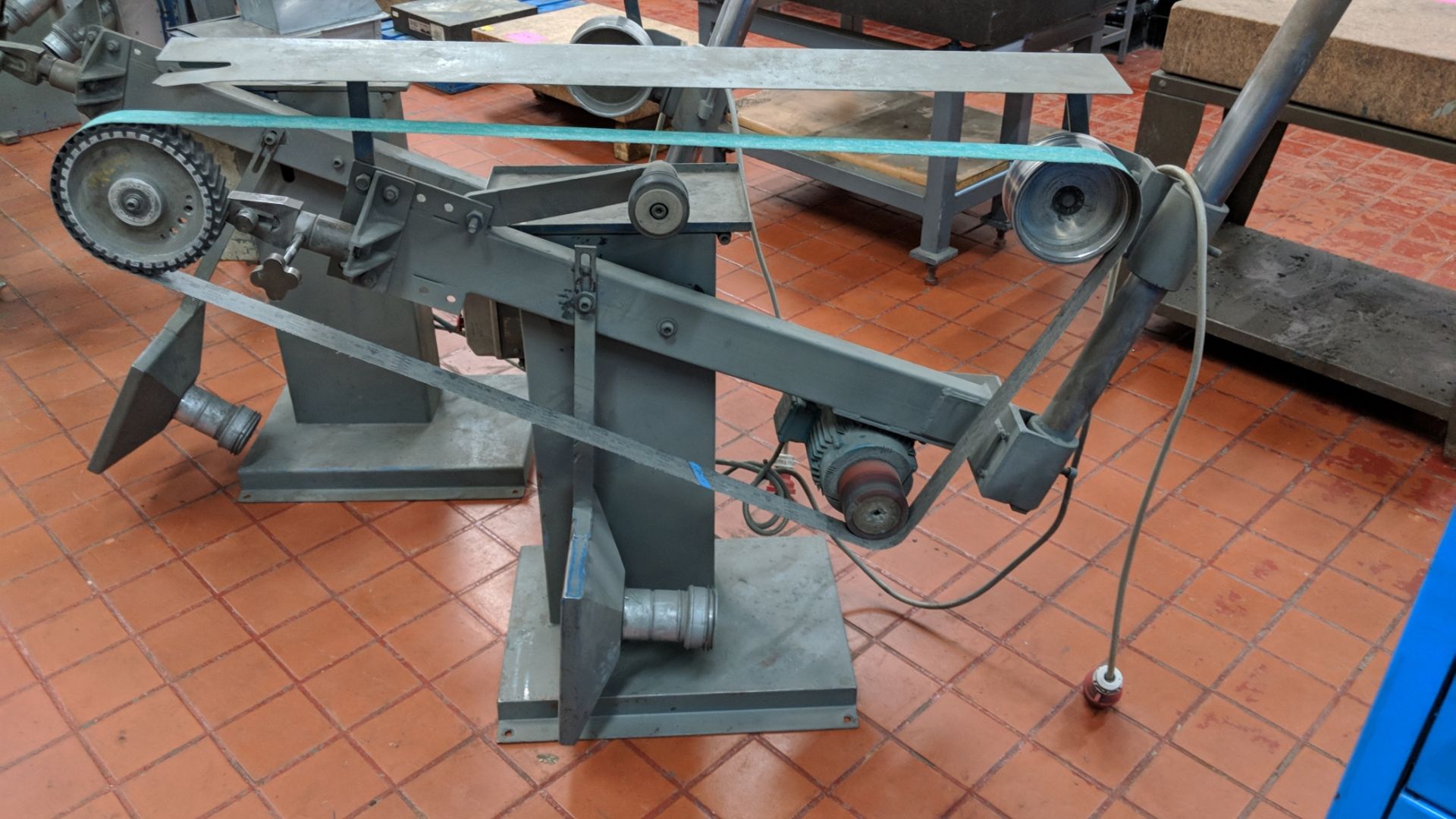 Floorstanding large belt polisher/linisher system This is one of a number of lots from C & C - Image 5 of 5