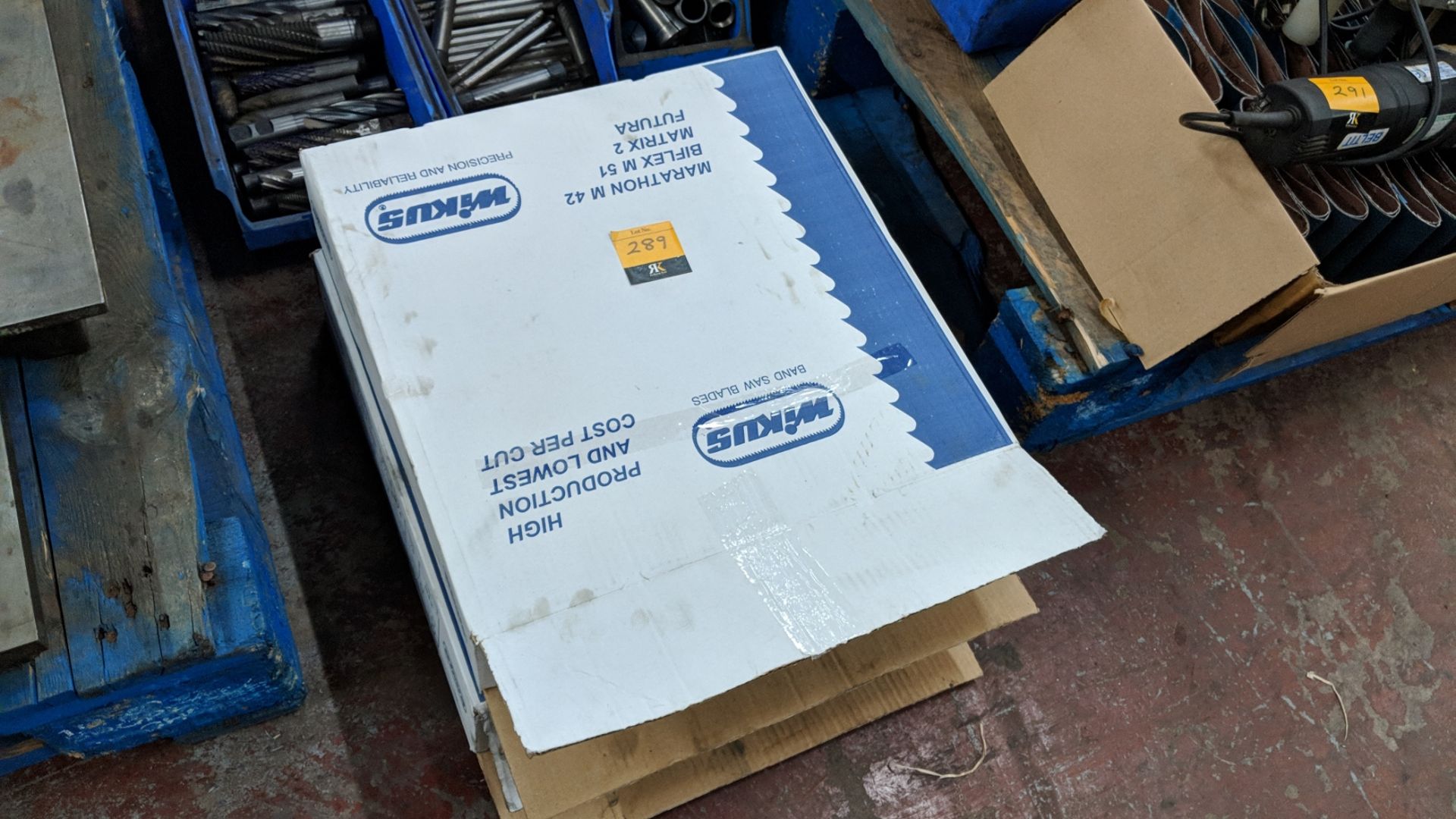 2 boxes of band saw blades This is one of a number of lots from C & C Engineering (Nelson) Ltd -