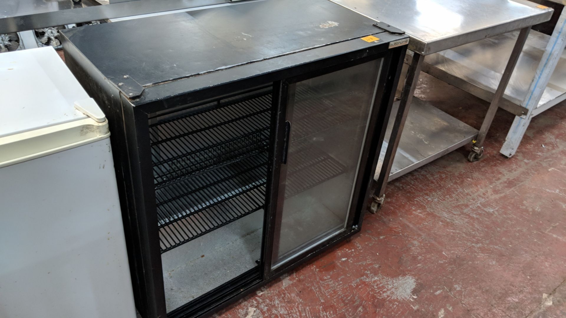 Autonumis black twin clear sliding door back bar/bottle fridge IMPORTANT: Please remember goods - Bild 2 aus 3