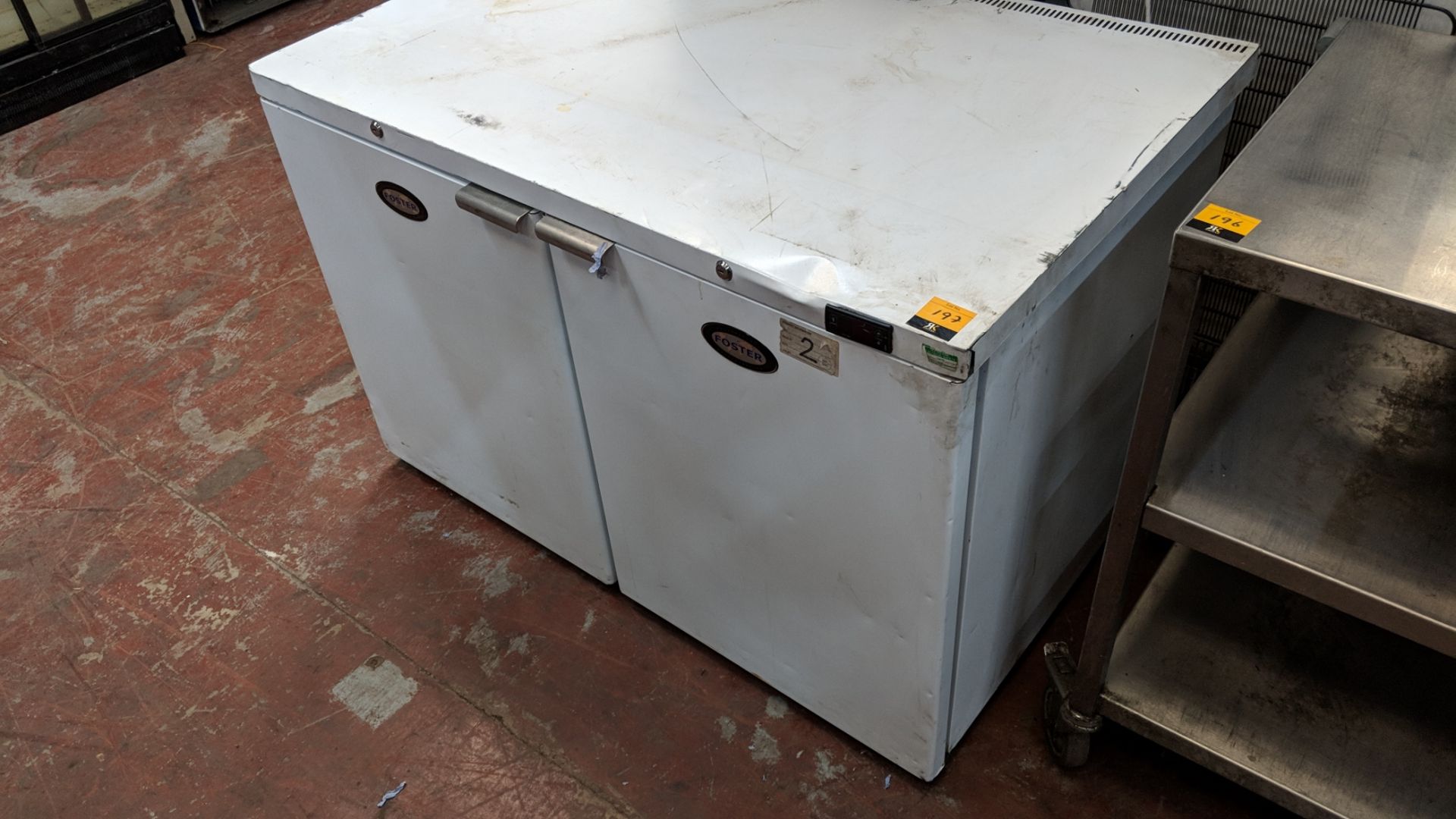 Foster deep counter height twin door fridge model HR360 IMPORTANT: Please remember goods