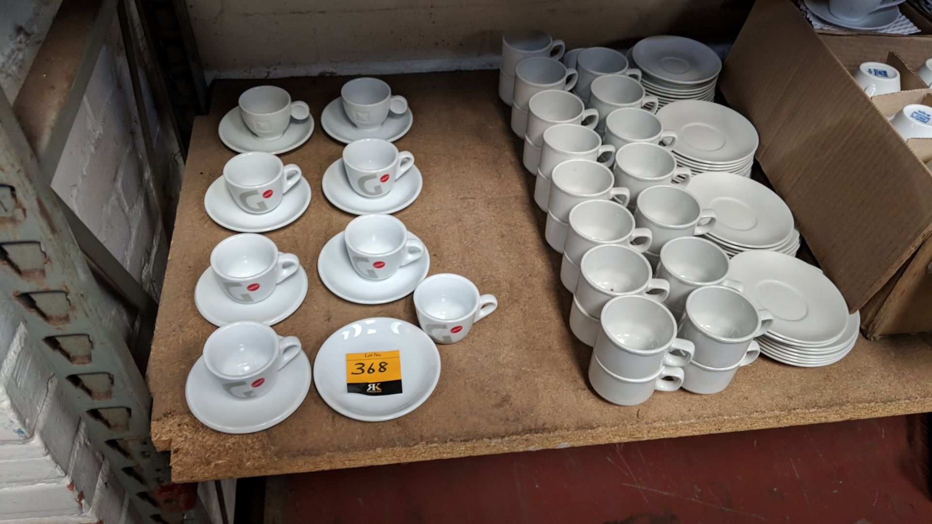 Quantity of cups and saucers including box and the loose items located to the side NB. Mostly - Image 3 of 5