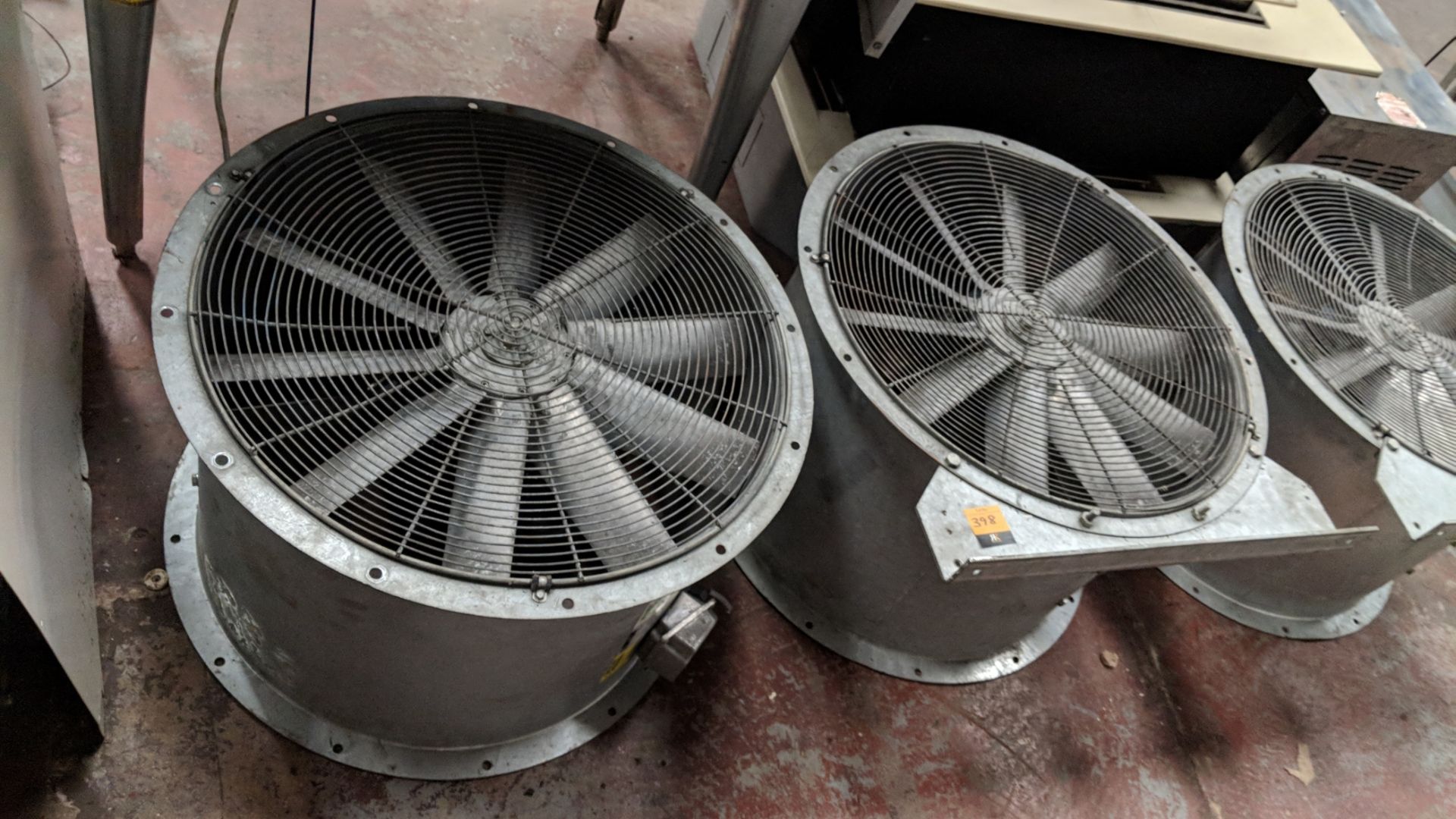 3 off ventilation fans, each circa 700mm diameter IMPORTANT: Please remember goods successfully - Image 2 of 3