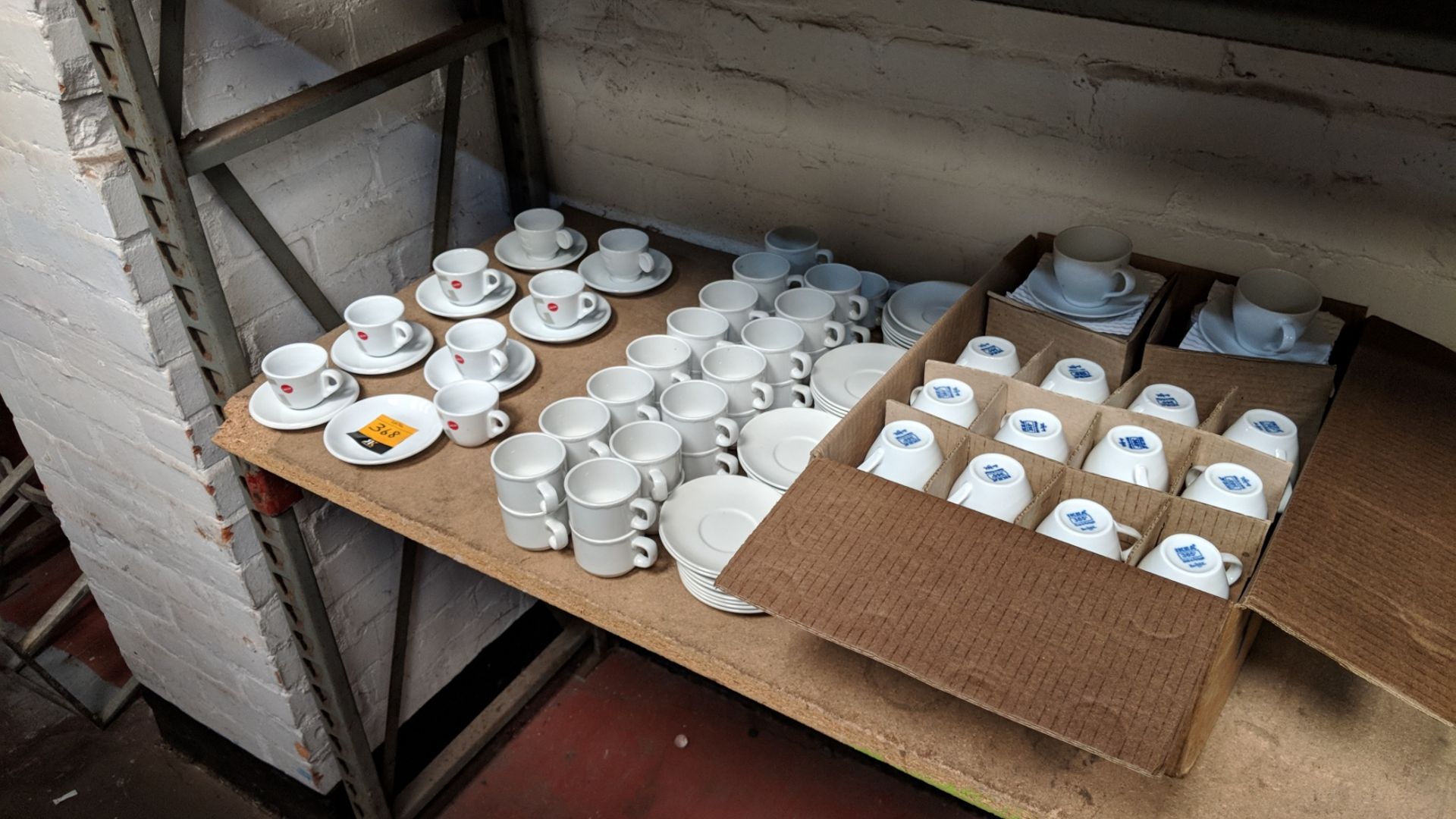 Quantity of cups and saucers including box and the loose items located to the side NB. Mostly