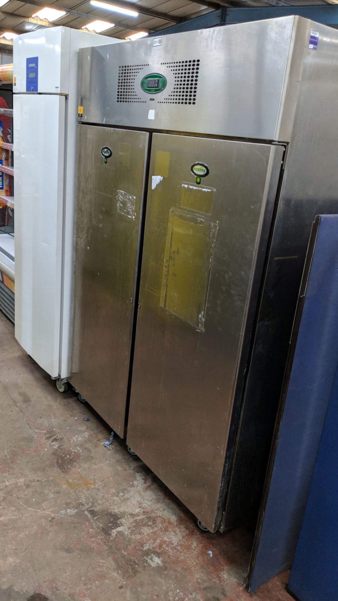 Foster very large stainless steel twin door fridge, model EPROG 1350H IMPORTANT: Please remember