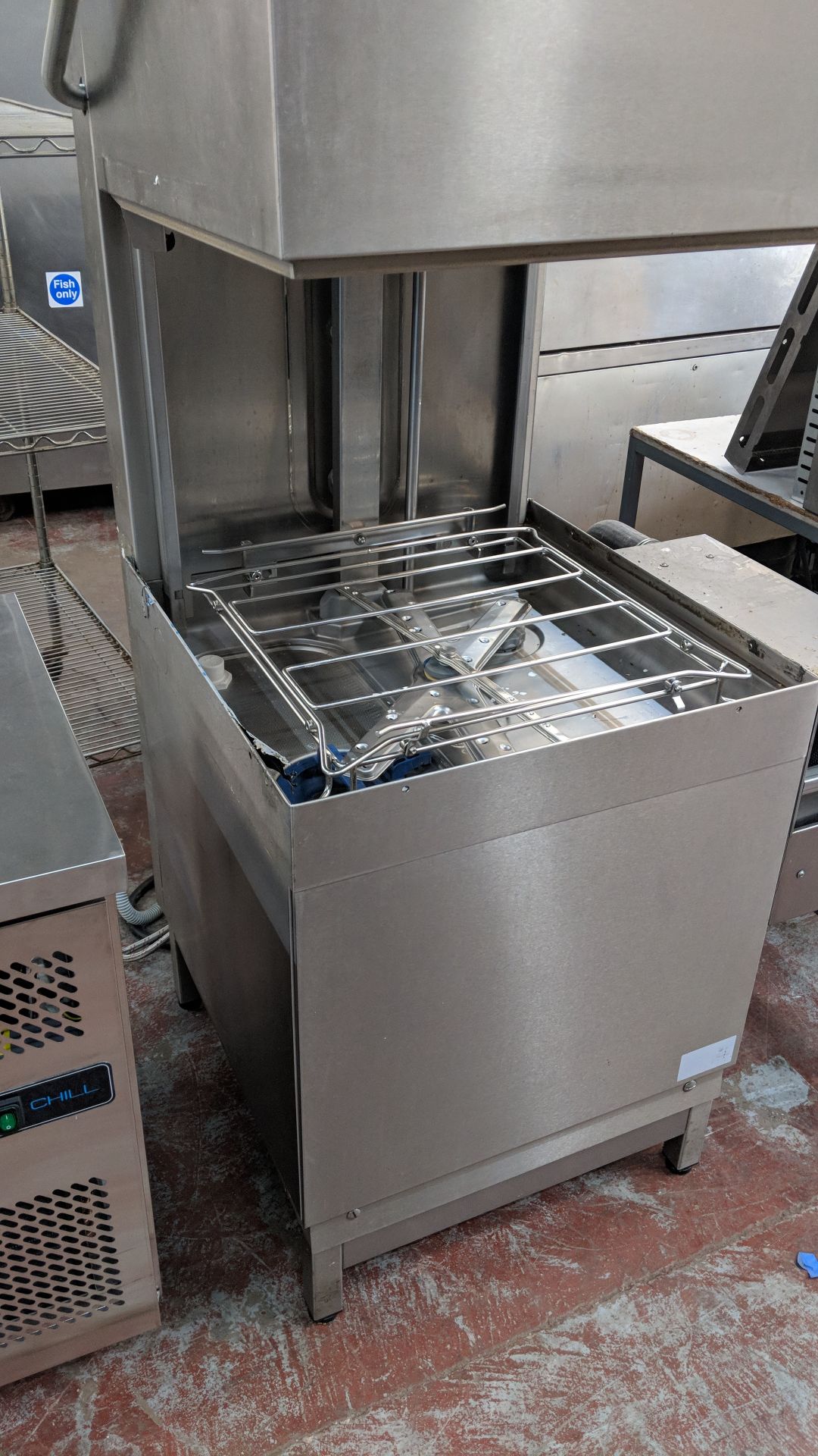 Hobart Premax hood type pass-through dishwasher, complete with integral softener, believed to be - Image 6 of 7