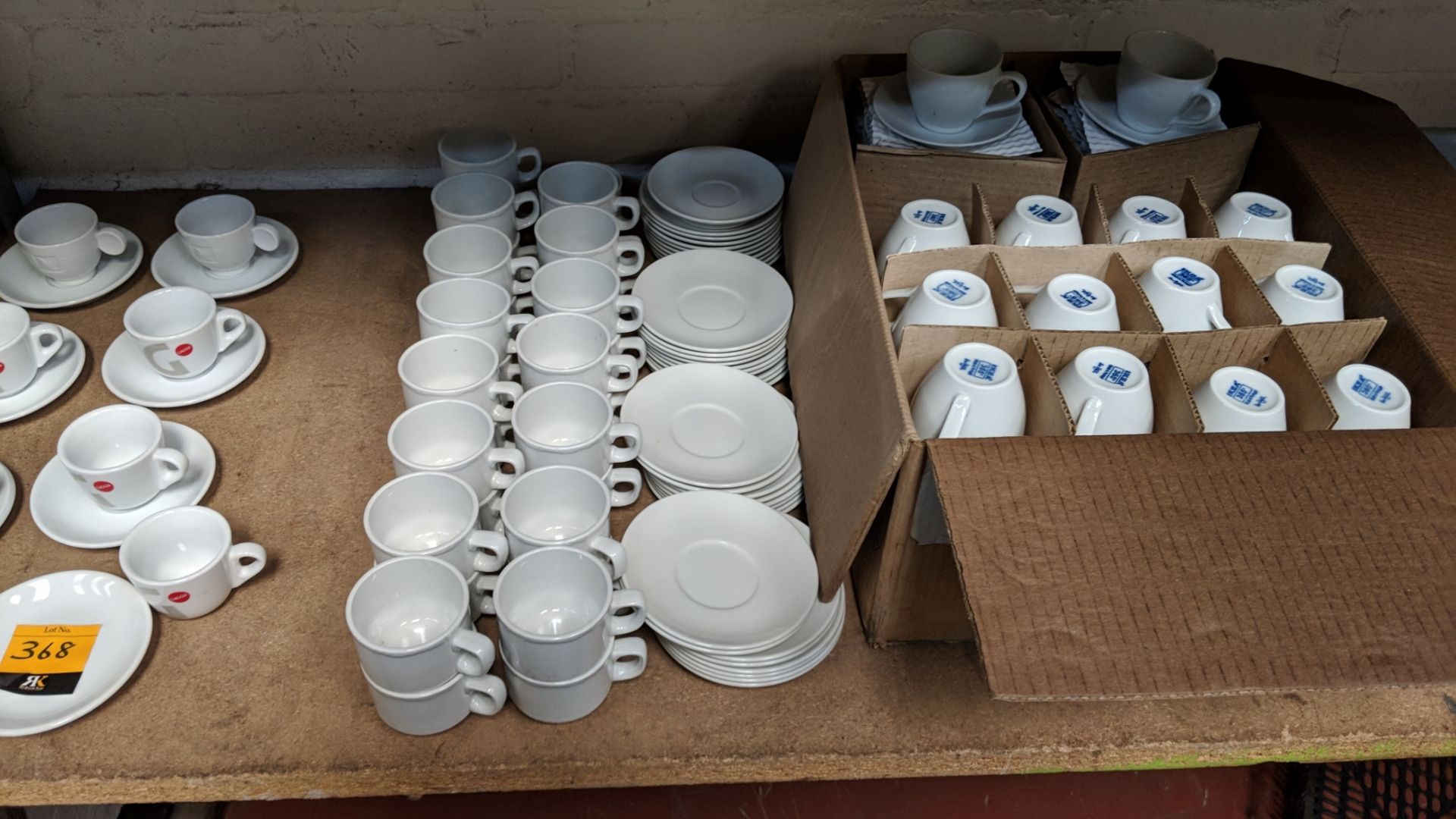 Quantity of cups and saucers including box and the loose items located to the side NB. Mostly - Image 4 of 5