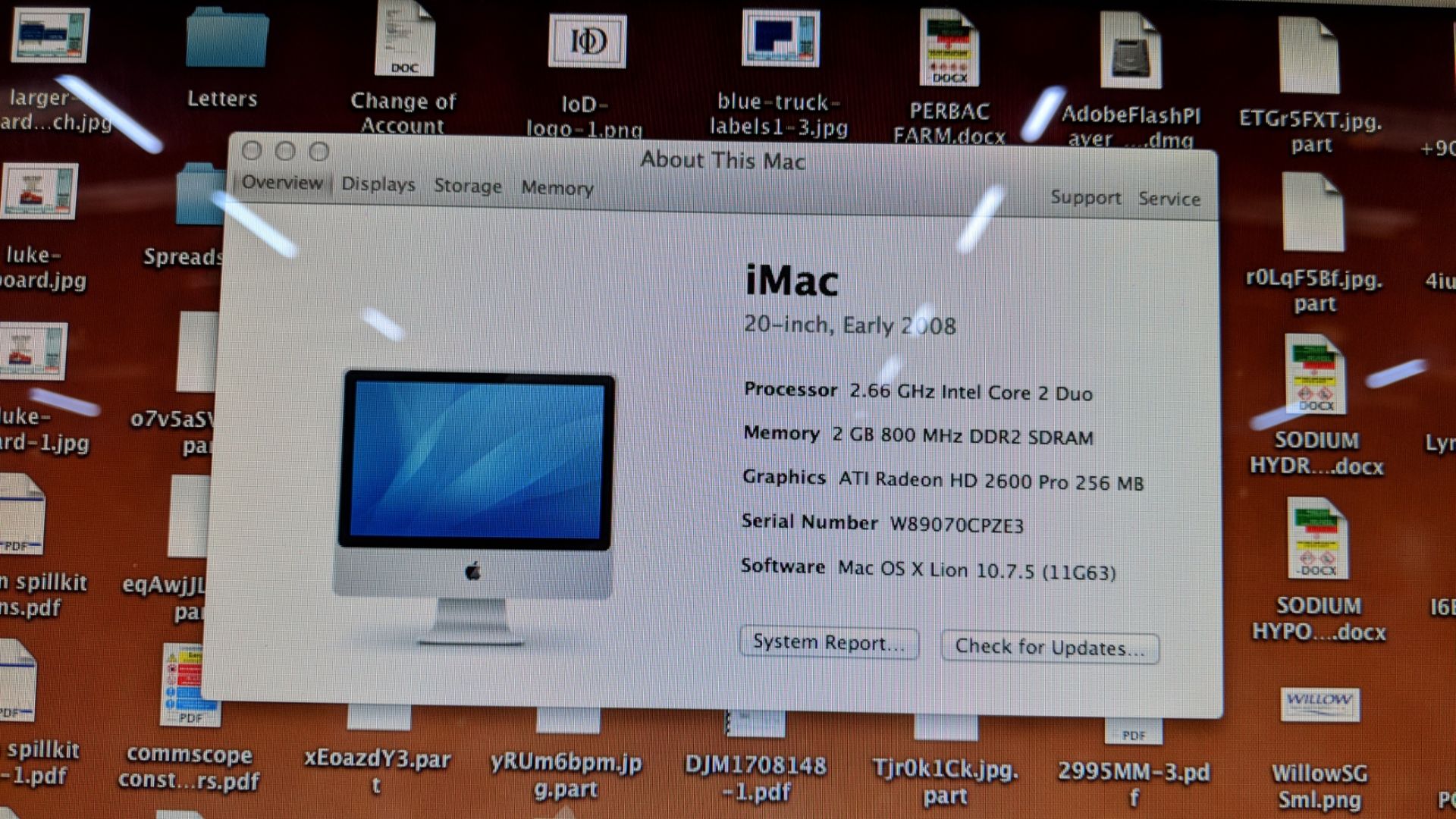 Apple iMac all in one computer with built-in 20" widescreen monitor, type A1224, EMC number 2210, - Image 4 of 7