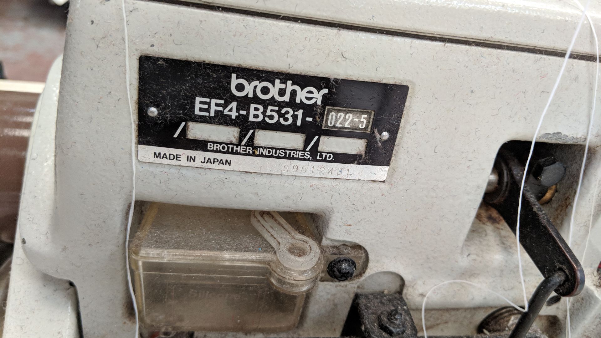 Brother overlocker sewing machine model EF4-B531-022-5 IMPORTANT: Please remember goods successfully - Image 3 of 4