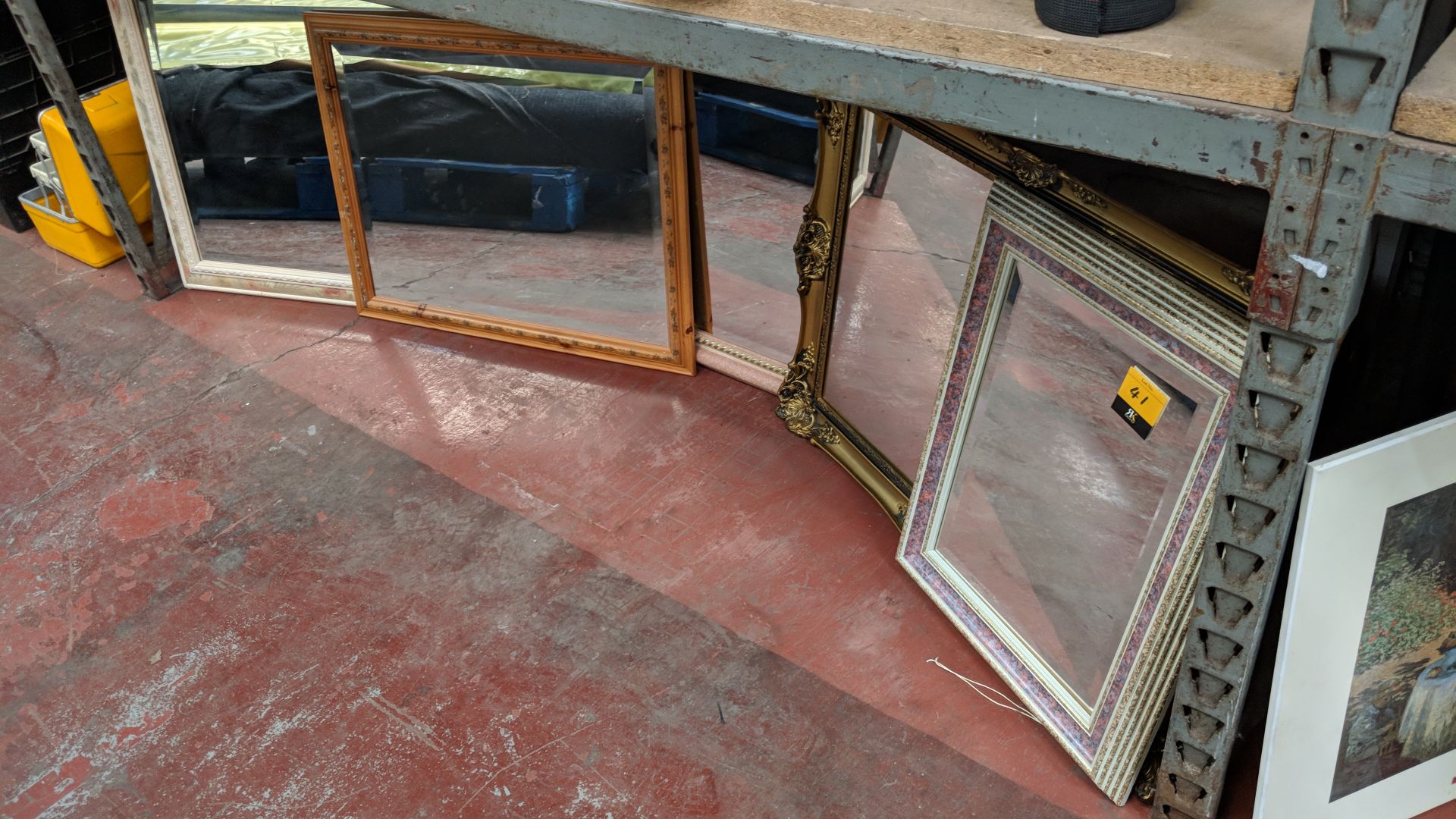 5 off assorted framed mirrors IMPORTANT: Please remember goods successfully bid upon must be paid - Image 4 of 4