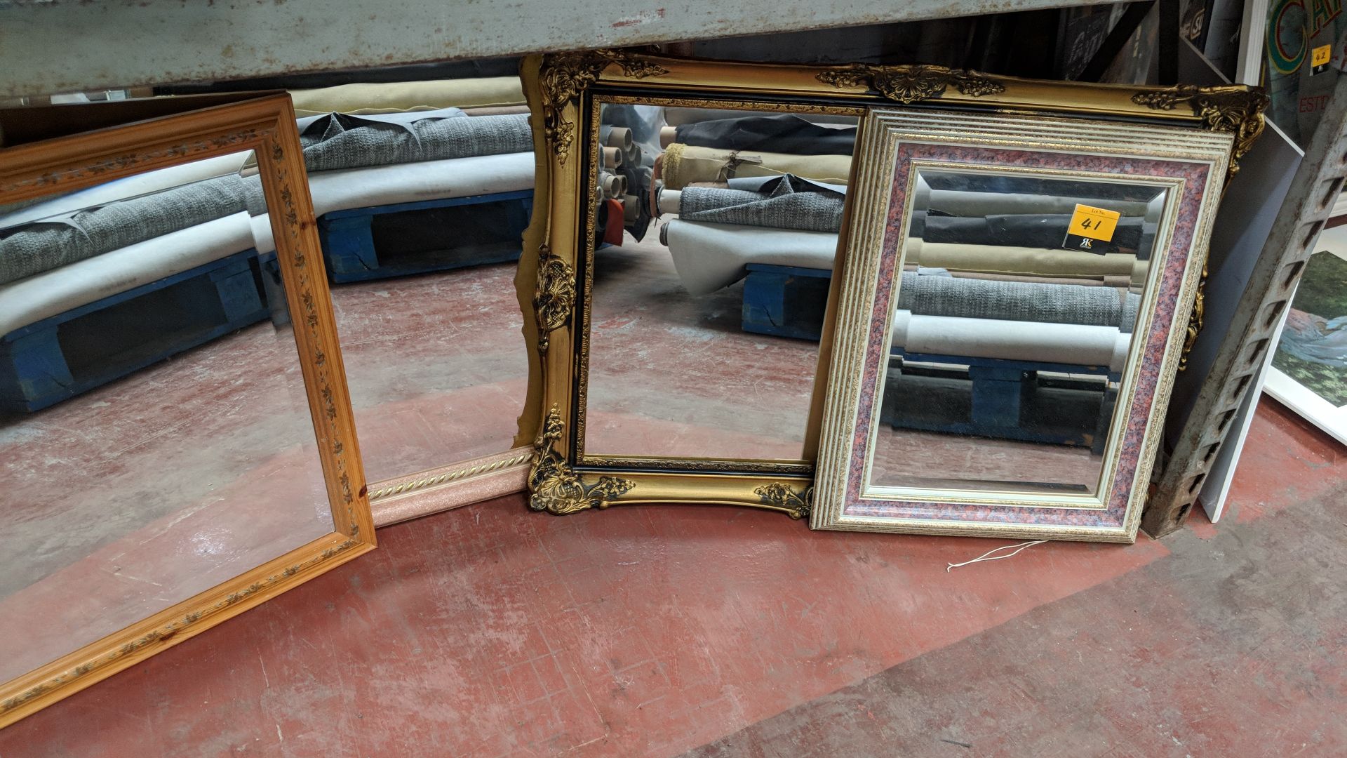 5 off assorted framed mirrors IMPORTANT: Please remember goods successfully bid upon must be paid - Image 3 of 4