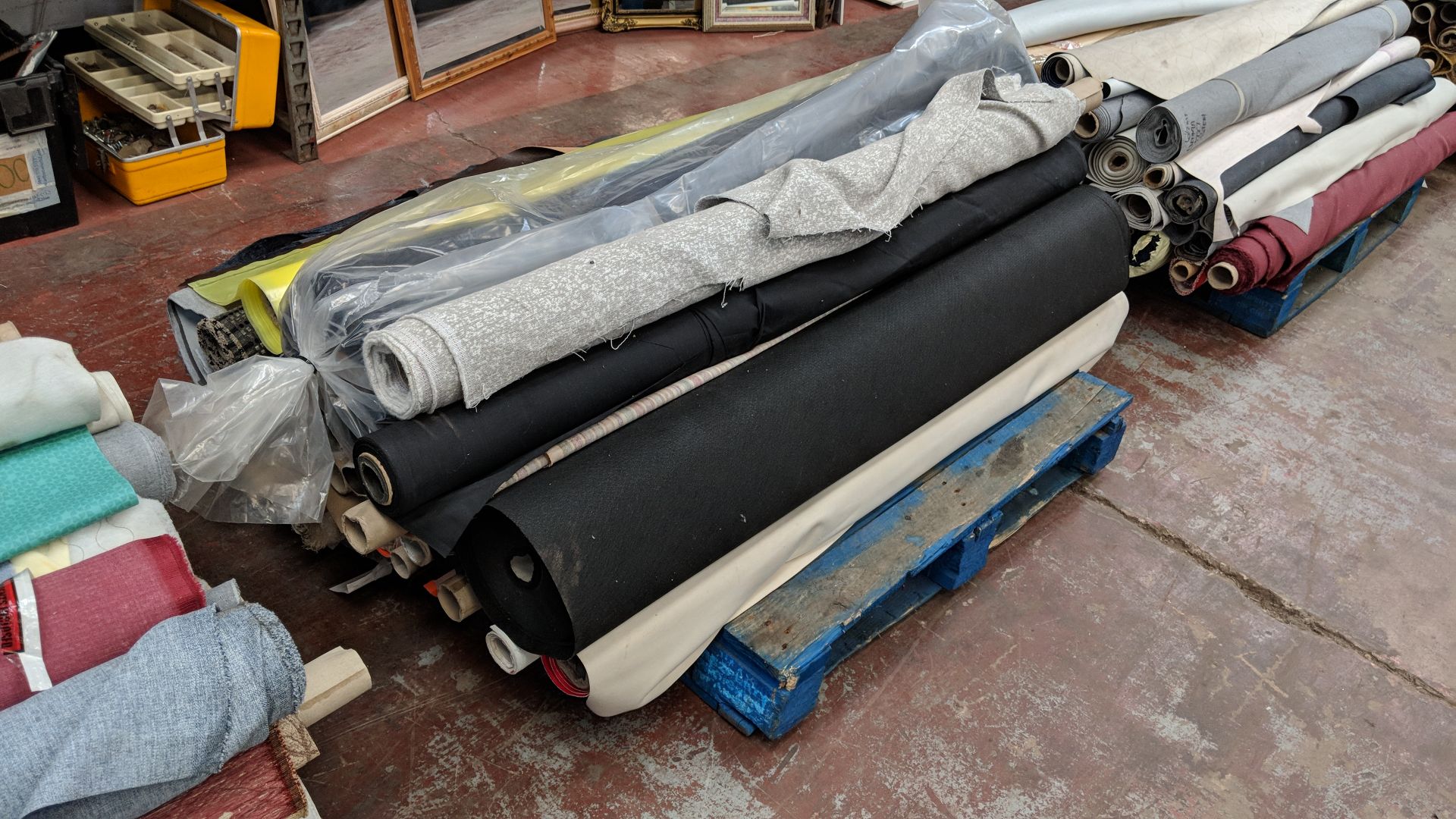 The contents of a pallet consisting of a vast quantity of upholstery fabric IMPORTANT: Please - Image 6 of 6