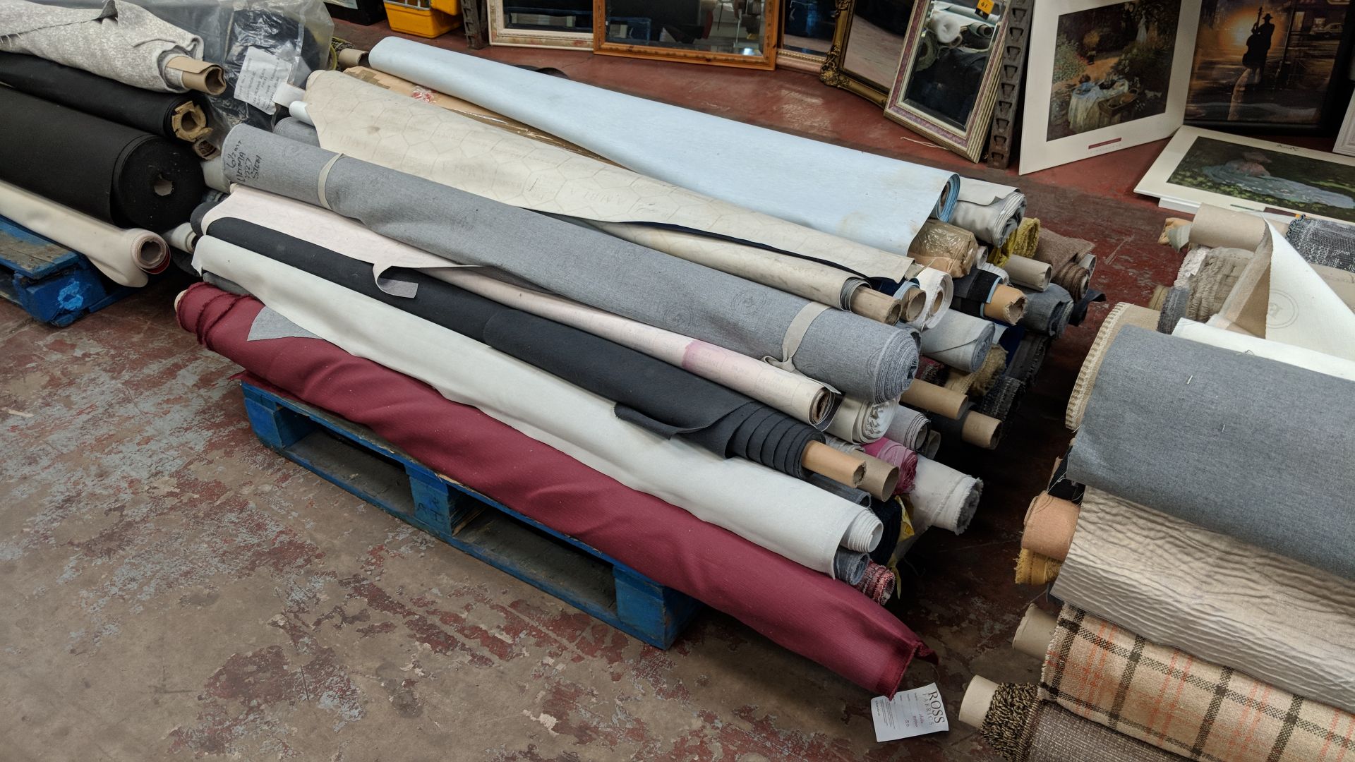 The contents of a pallet consisting of a vast quantity of upholstery fabric IMPORTANT: Please - Image 5 of 5