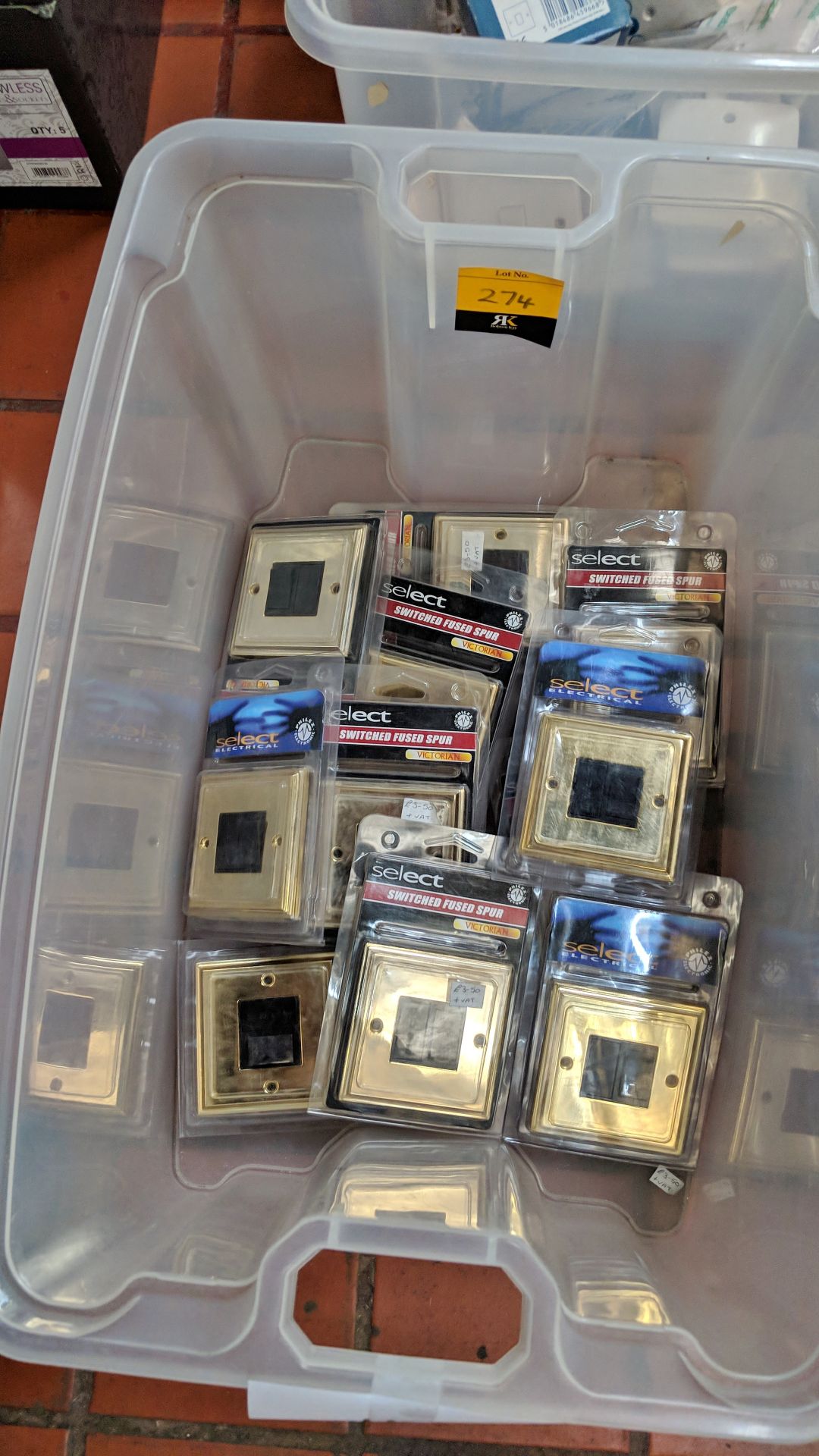 11 off Select brass assorted switches - crate excluded The vast majority of products in this auction - Image 2 of 3