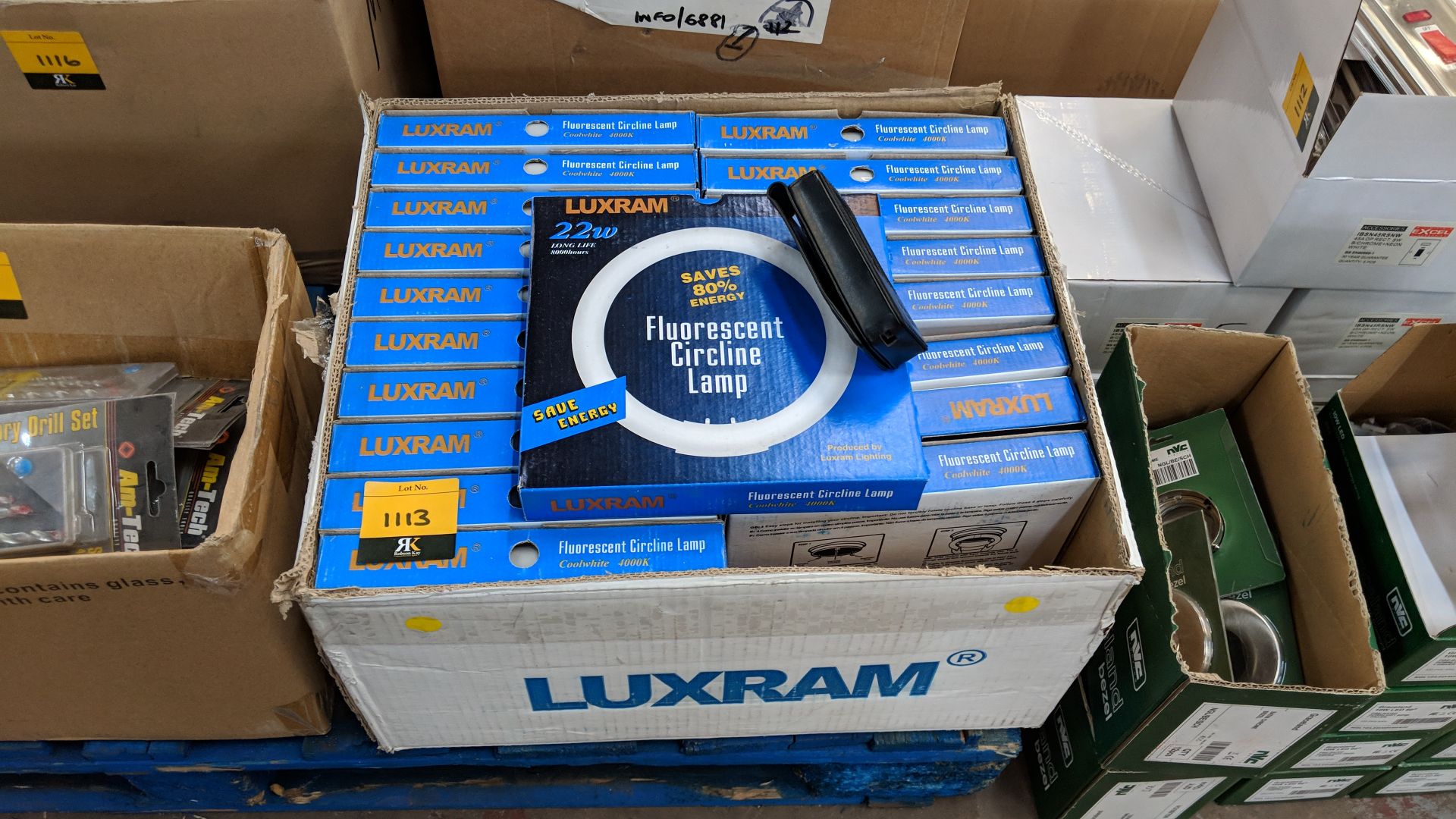 19 off Luxram 22W fluorescent Circline lamps The vast majority of products in this auction appear