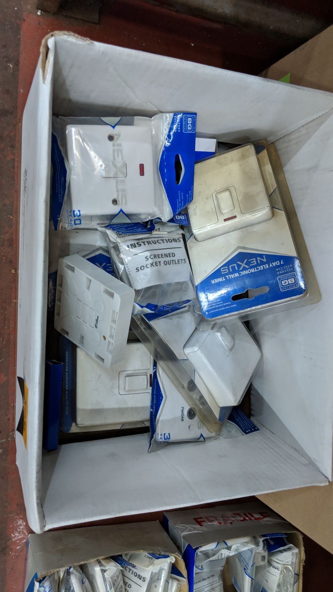 Contents of 2 boxes of assorted British General switches, blanking plates and similar The vast - Image 2 of 4