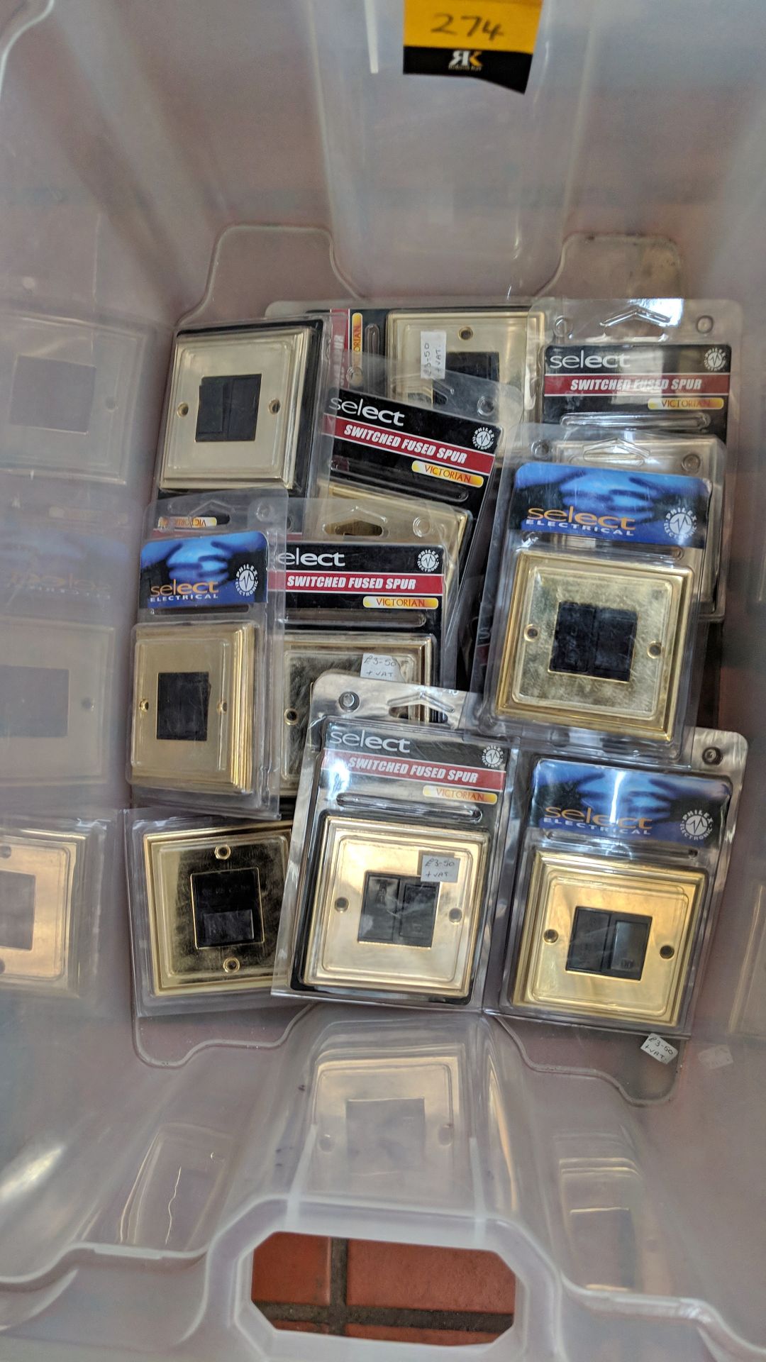 11 off Select brass assorted switches - crate excluded The vast majority of products in this auction - Image 3 of 3