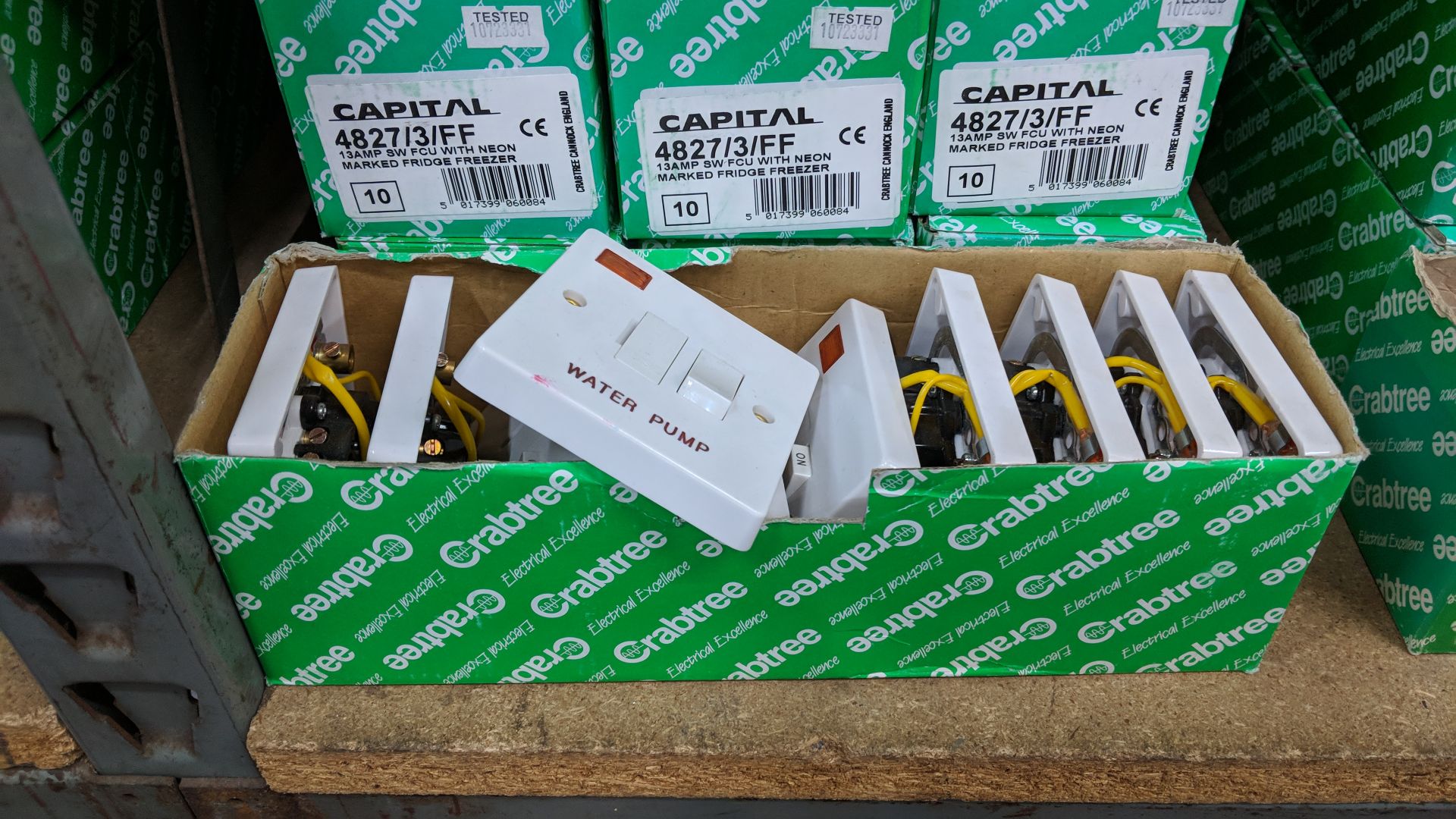 15 boxes of assorted Crabtree Capital switched fused connections and similar, with and without - Image 2 of 3