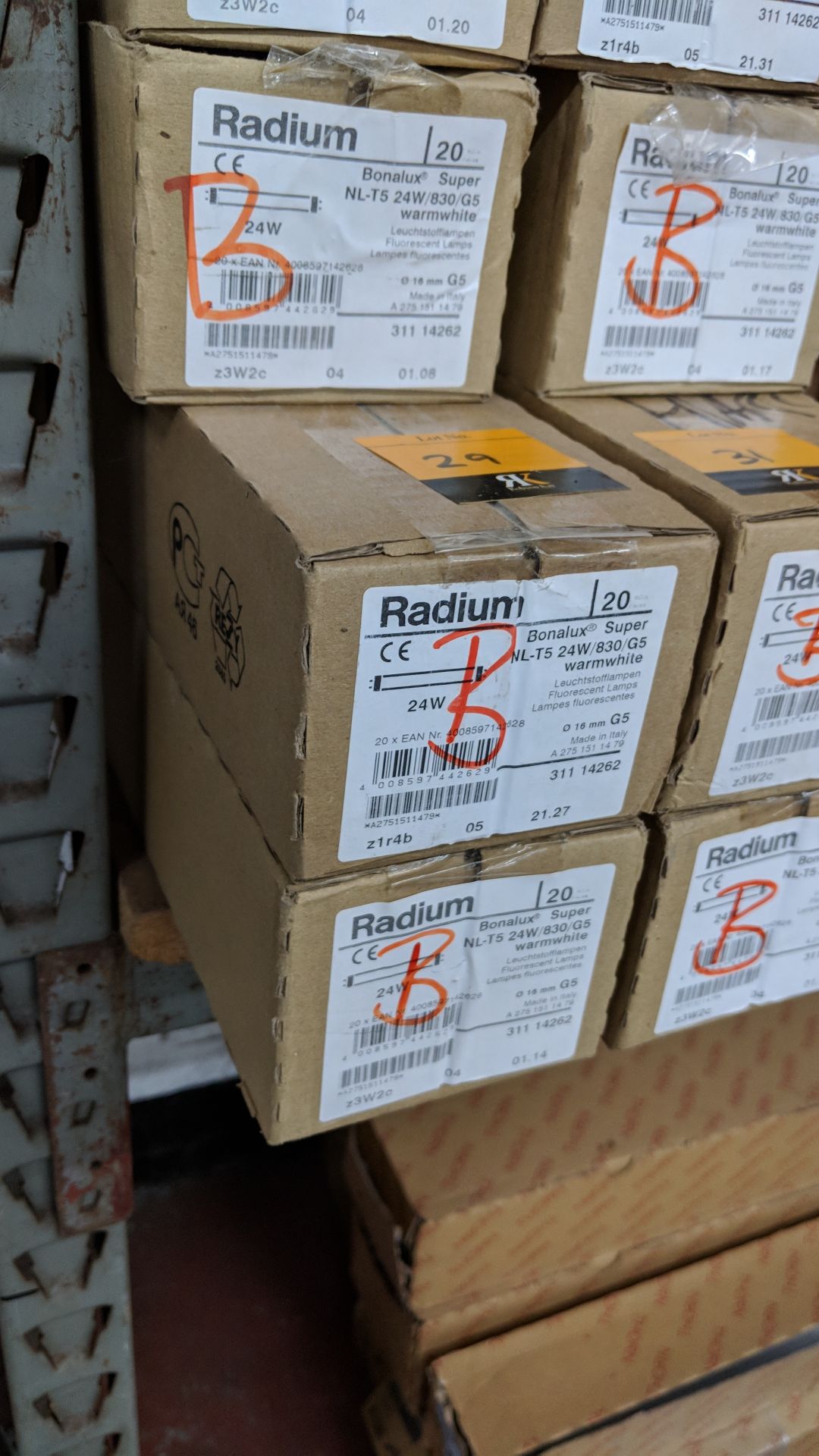 40 off Radium Bonalux Super NL-T5 24W Warm White G5 bulbs NB. These bulbs can be used with lots 23 -