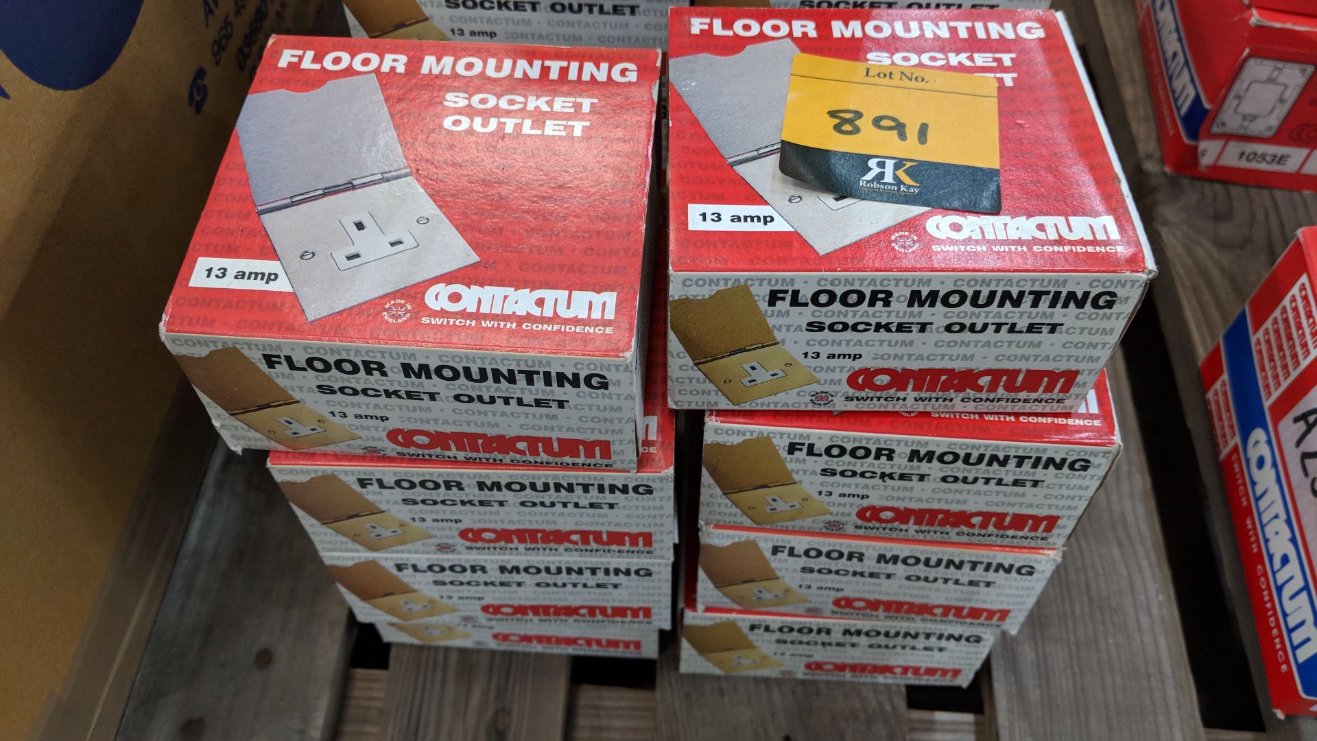 22 assorted boxes of Contactum floor mounting socket outlet product The vast majority of products in - Image 2 of 4
