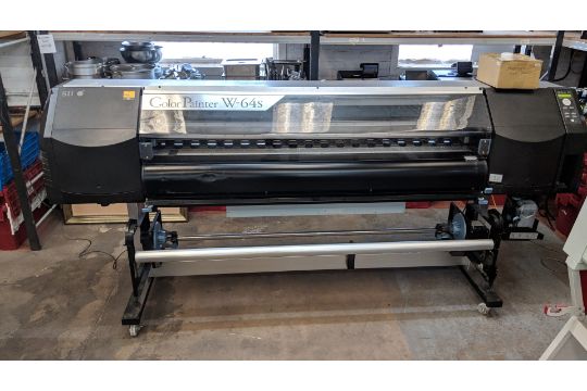 Seiko W-64S SII Color Painter wide format Printer, serial no. 4AA1108A  Marked on the rear IP5620