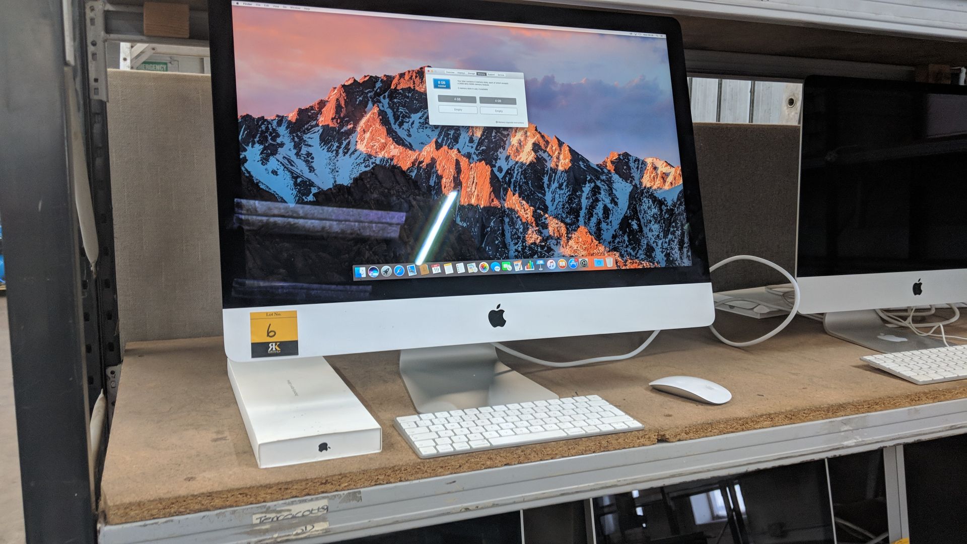 2017 Apple iMac 27" computer with retina 5K display, 3.4GHz, quad core Intel Core i5