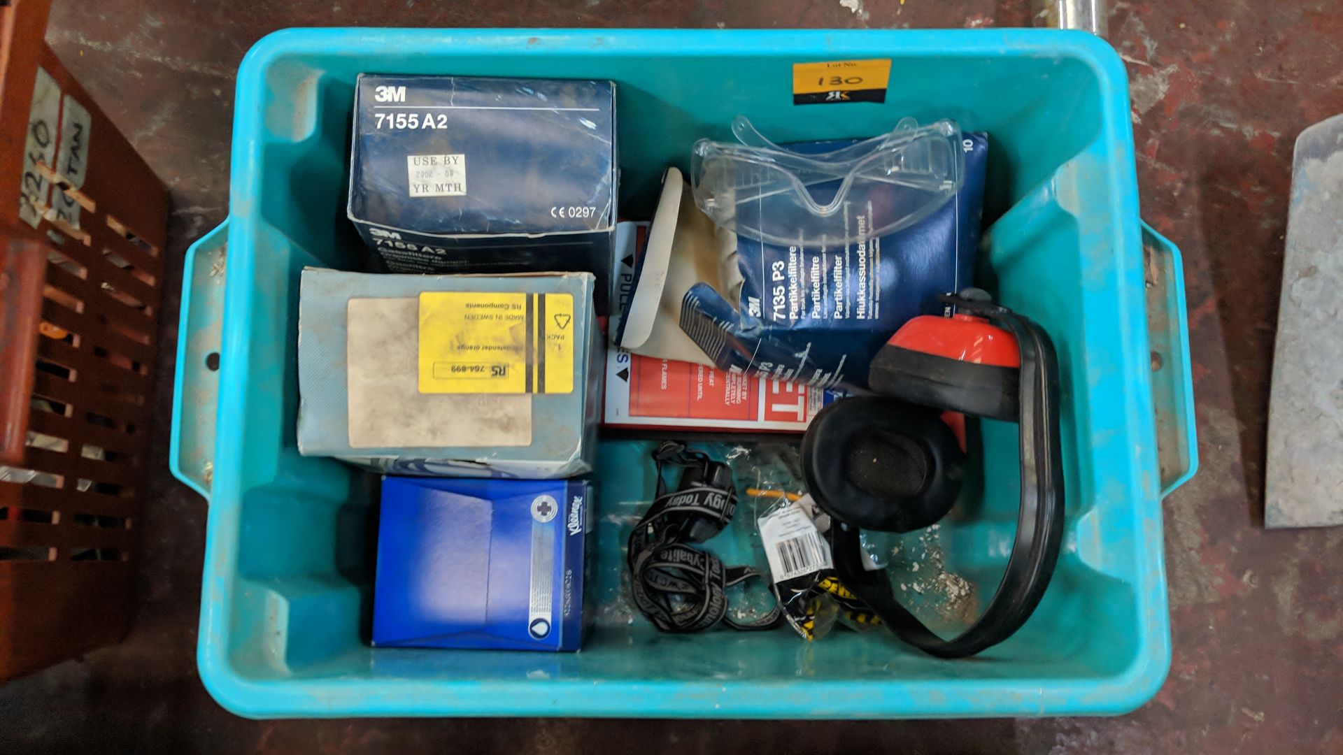 Contents of a crate of ear defenders, safety goggles & other safety related items - Image 2 of 3