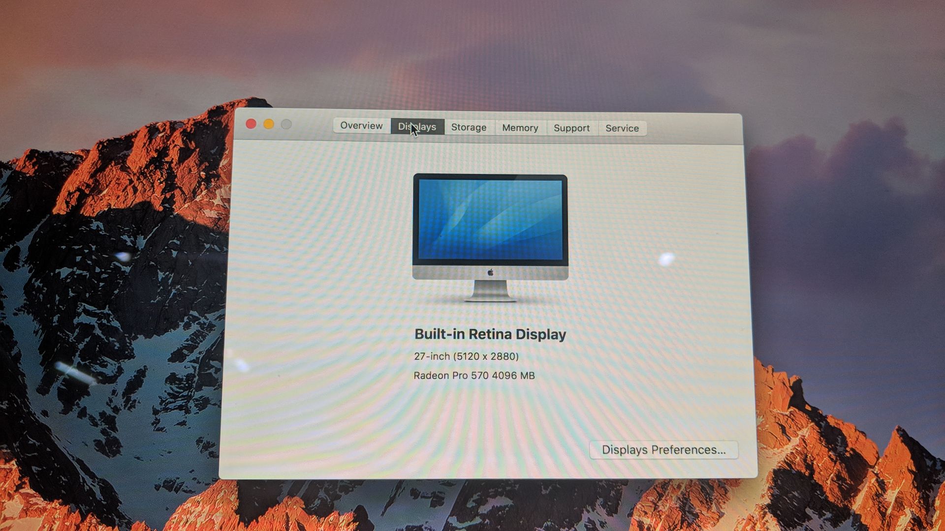 2017 Apple iMac 27" computer with retina 5K display, 3.4GHz, quad core Intel Core i5 - Image 3 of 14