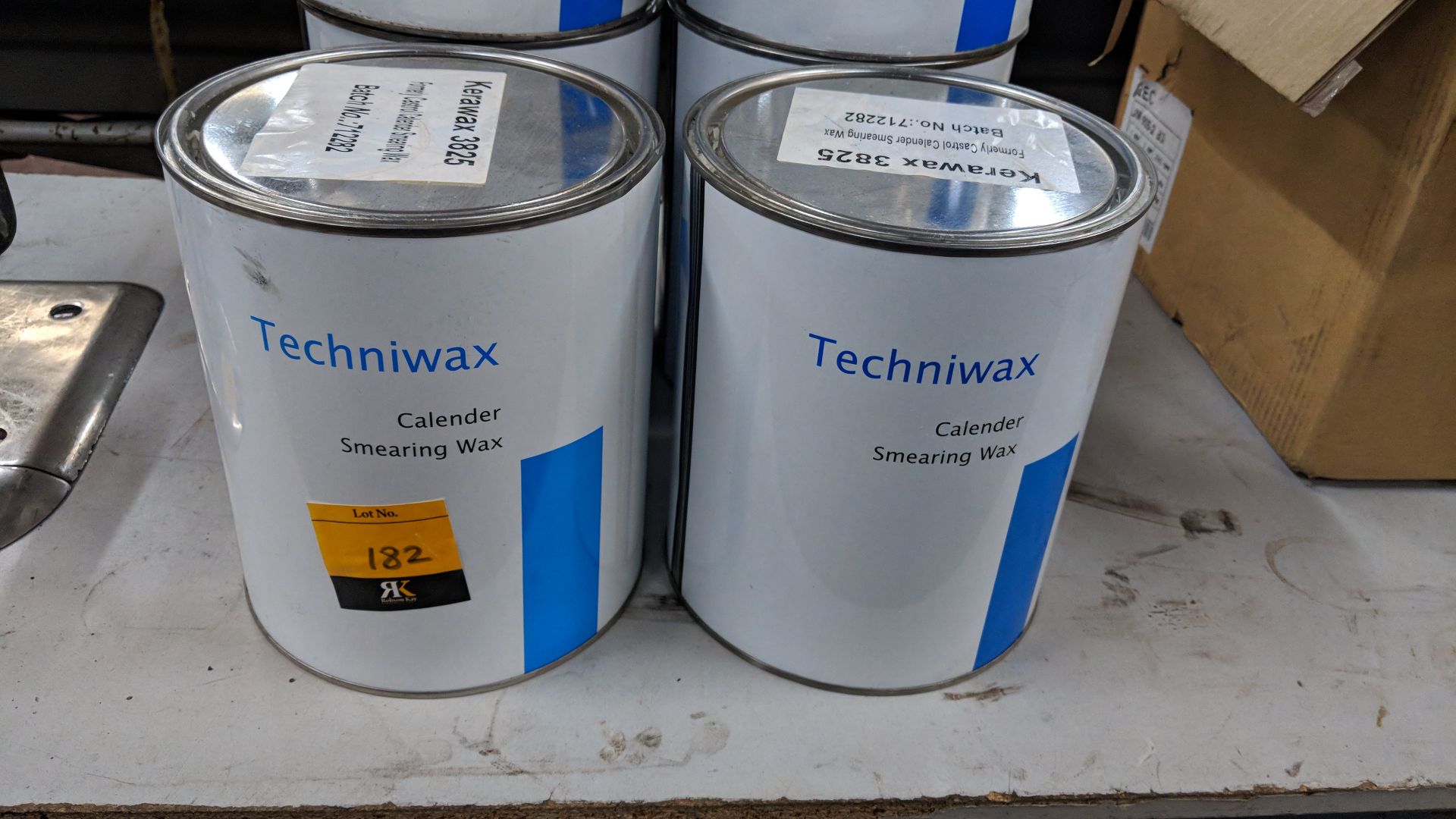 6 tins of Kerawax 3825 Techniwax Calender smearing wax - Image 3 of 4