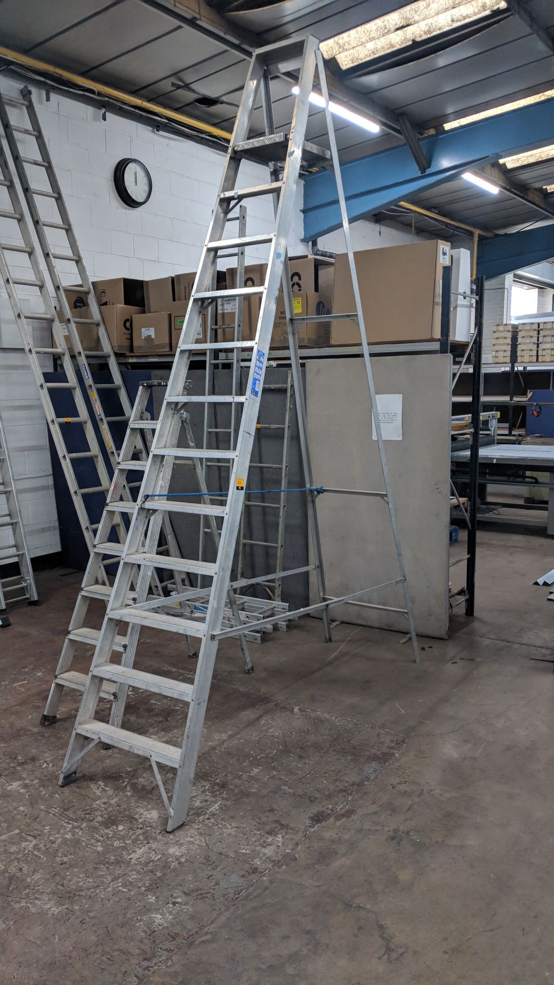 Giant Class 1 industrial 175kg load stepladders