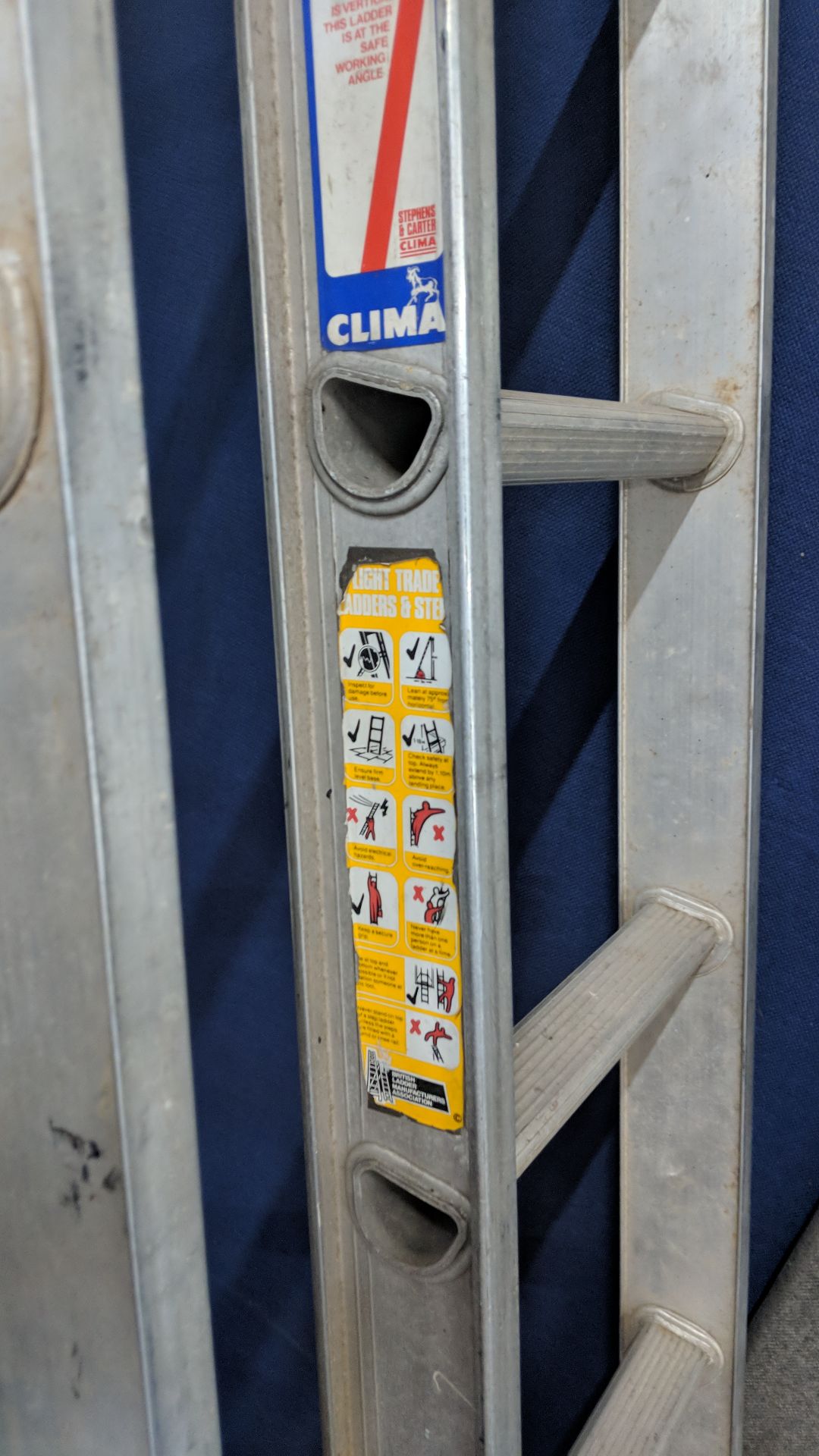 2 off metal rung ladders, each one measuring circa 4500mm long - Image 2 of 6