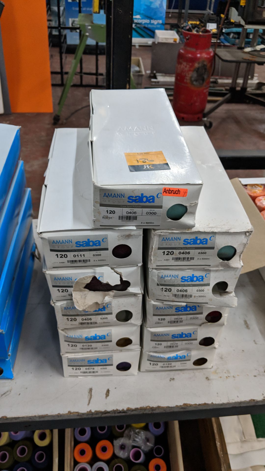 11 boxes of Aman Saba thread