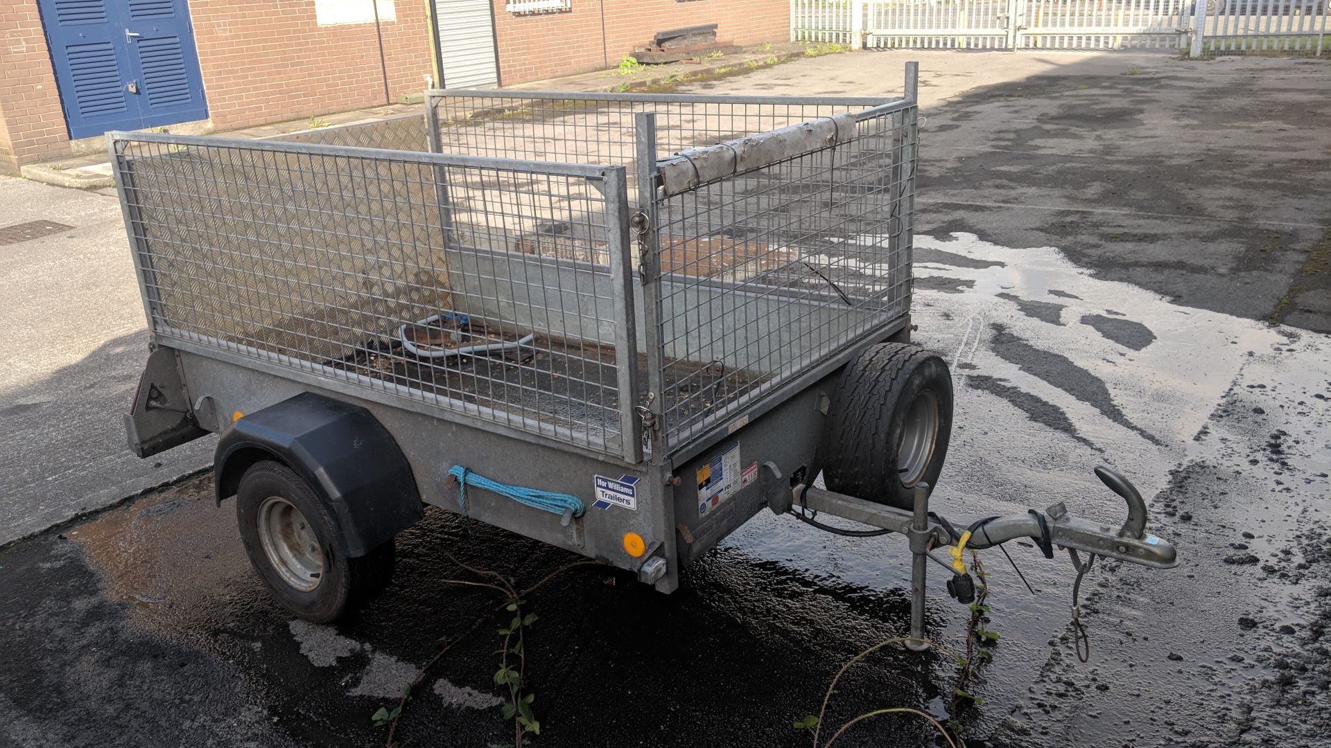 Ifor Williams P6E trailer with folding ramp