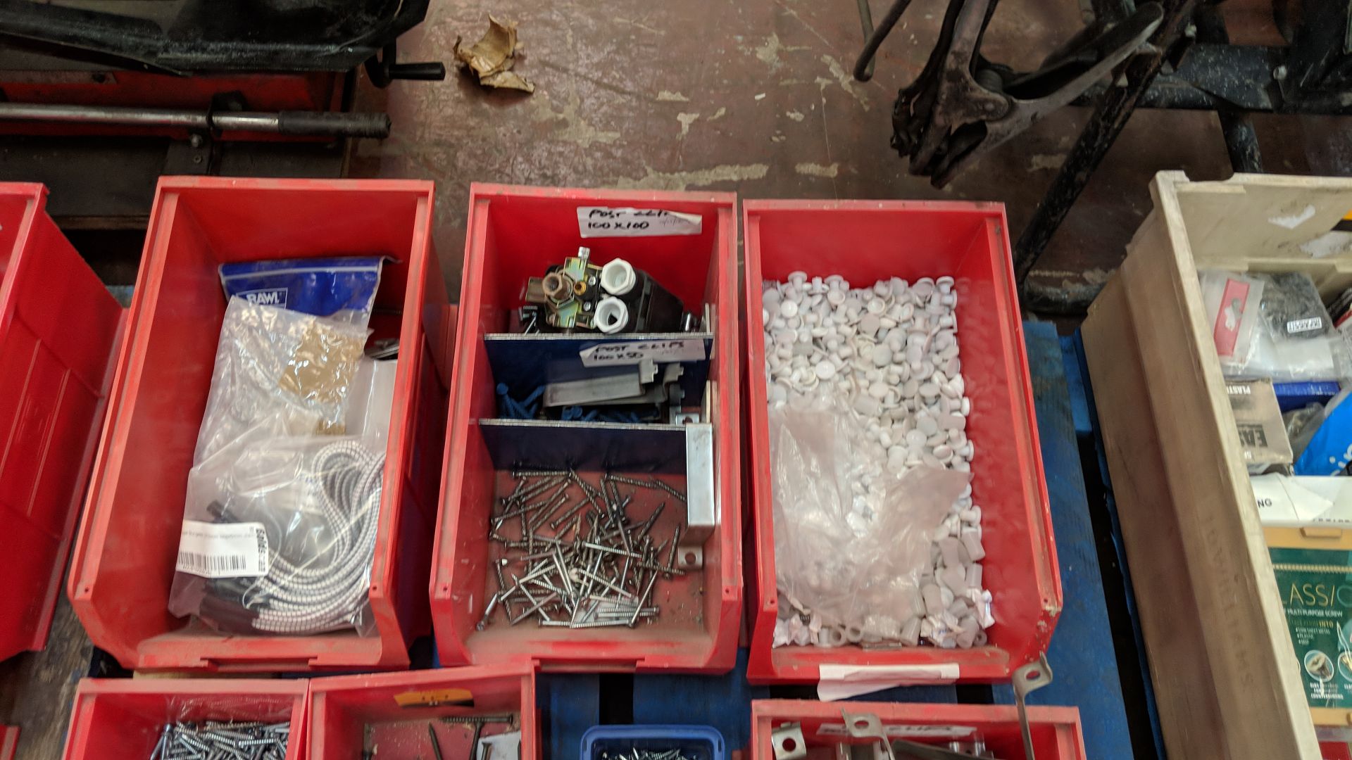 Quantity of lin bins & their contents of assorted fixings - Image 5 of 5